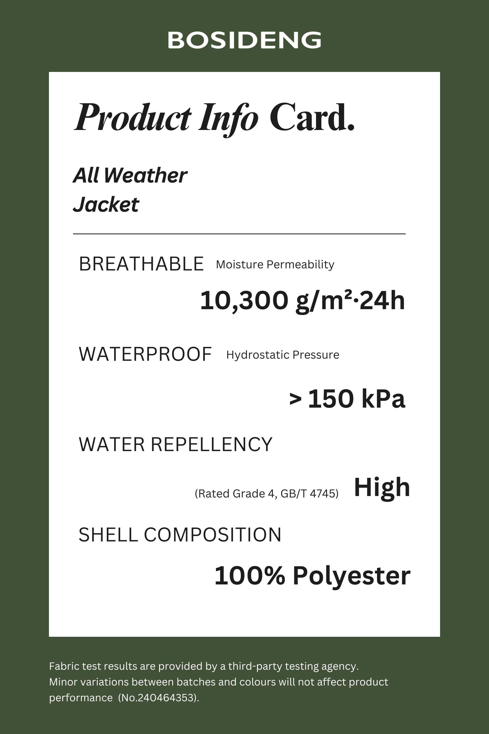 All Weather Goose Down Jacket 1320 - Image 12