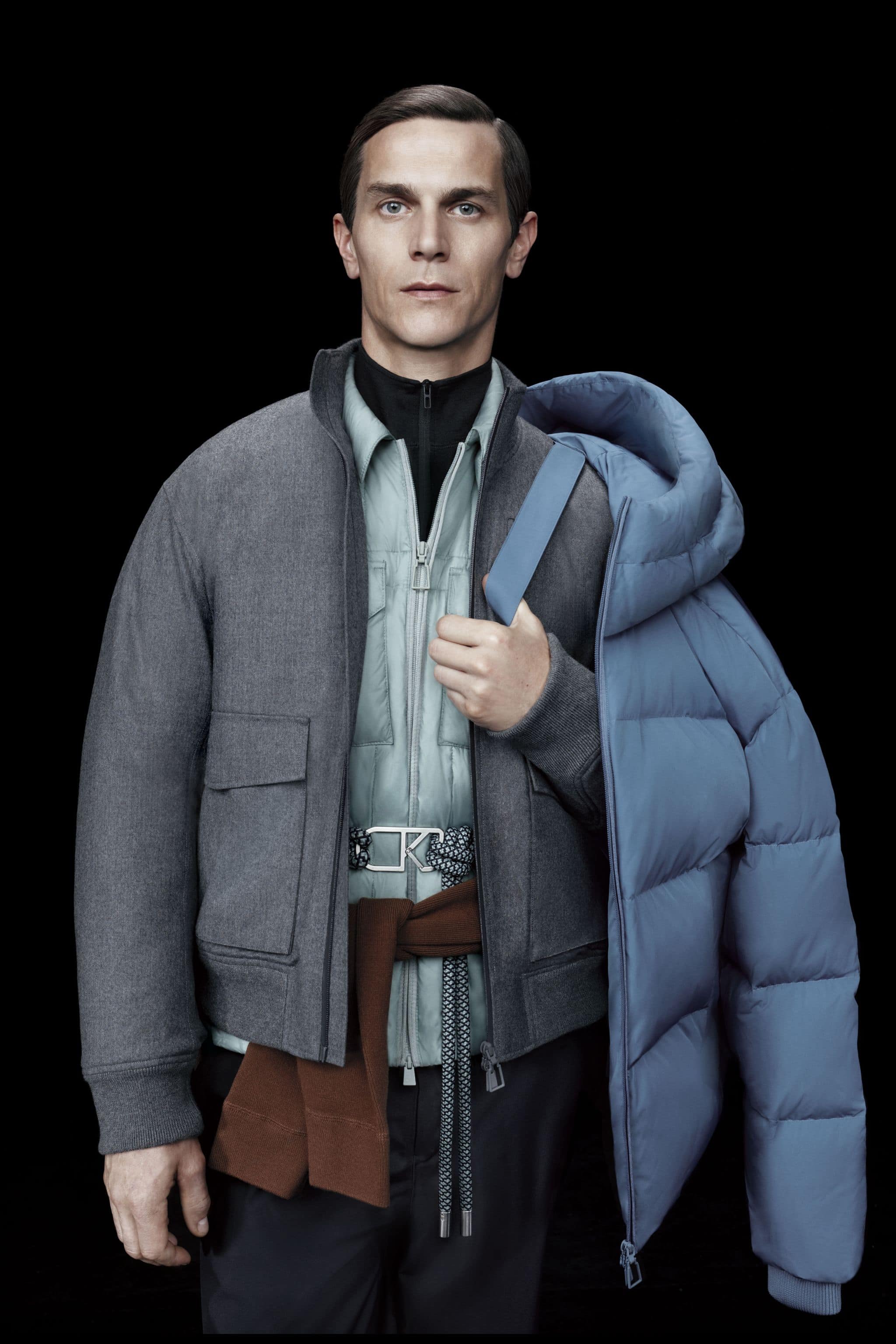 AREAL Men's Goose Down Puffer With Hood 915 - Image 10