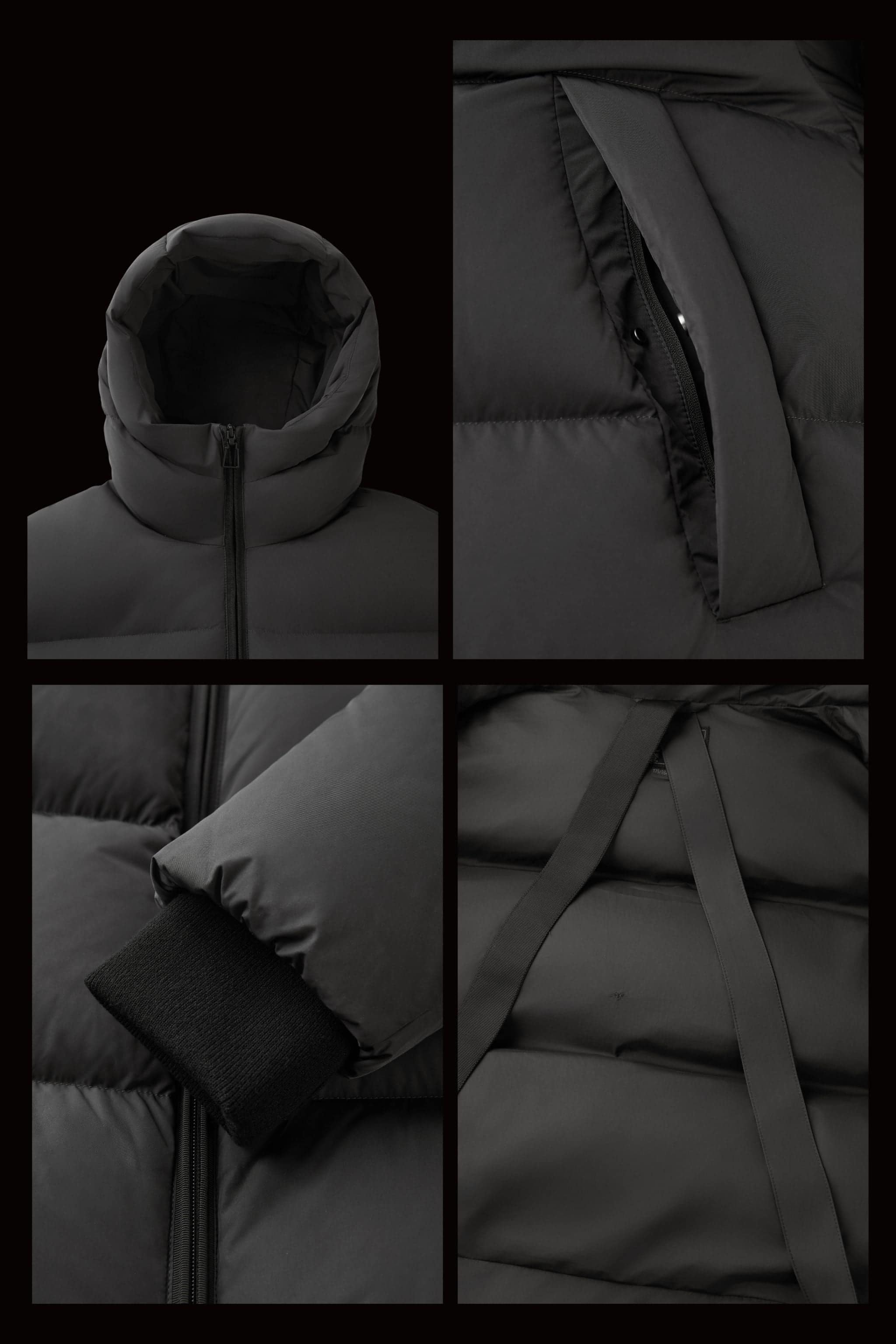 AREAL Men's Goose Down Puffer With Hood 915 - Image 3