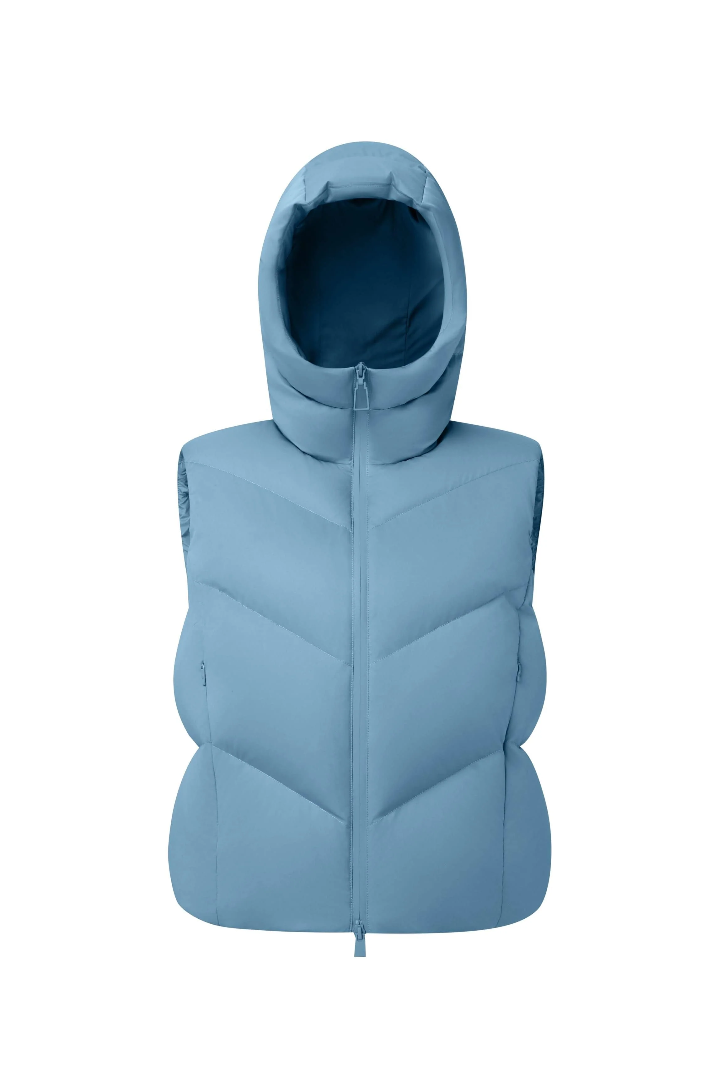 AREAL Women's Goose Down Gilet With Hood 912
