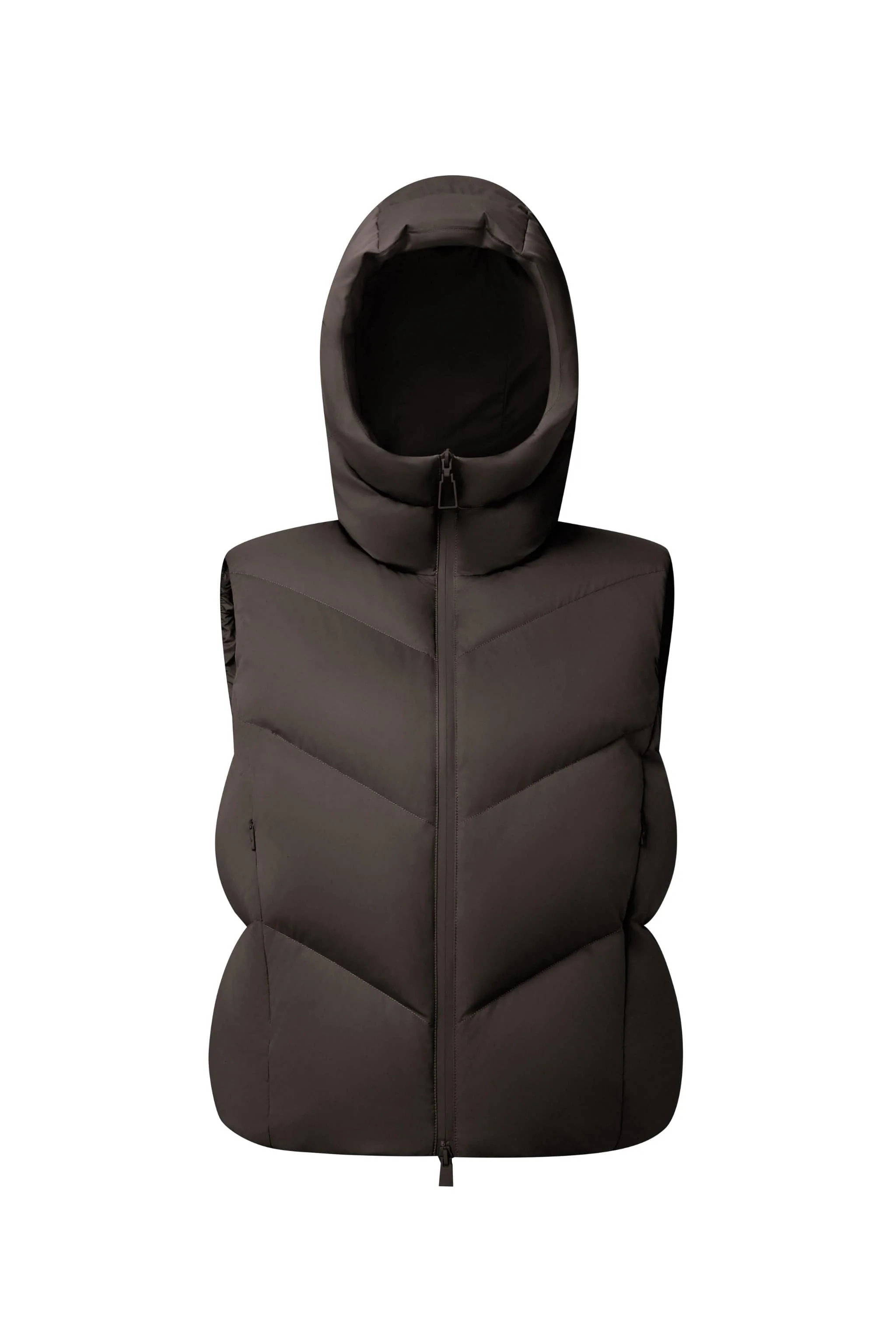 AREAL Women's Goose Down Gilet With Hood 912 - Image 8