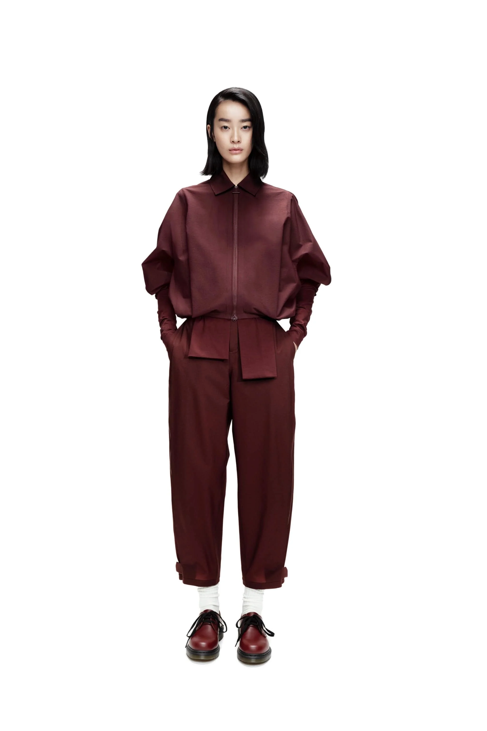 AREAL Women's Lapel Collar Bomber Jacket 976 - Image 8