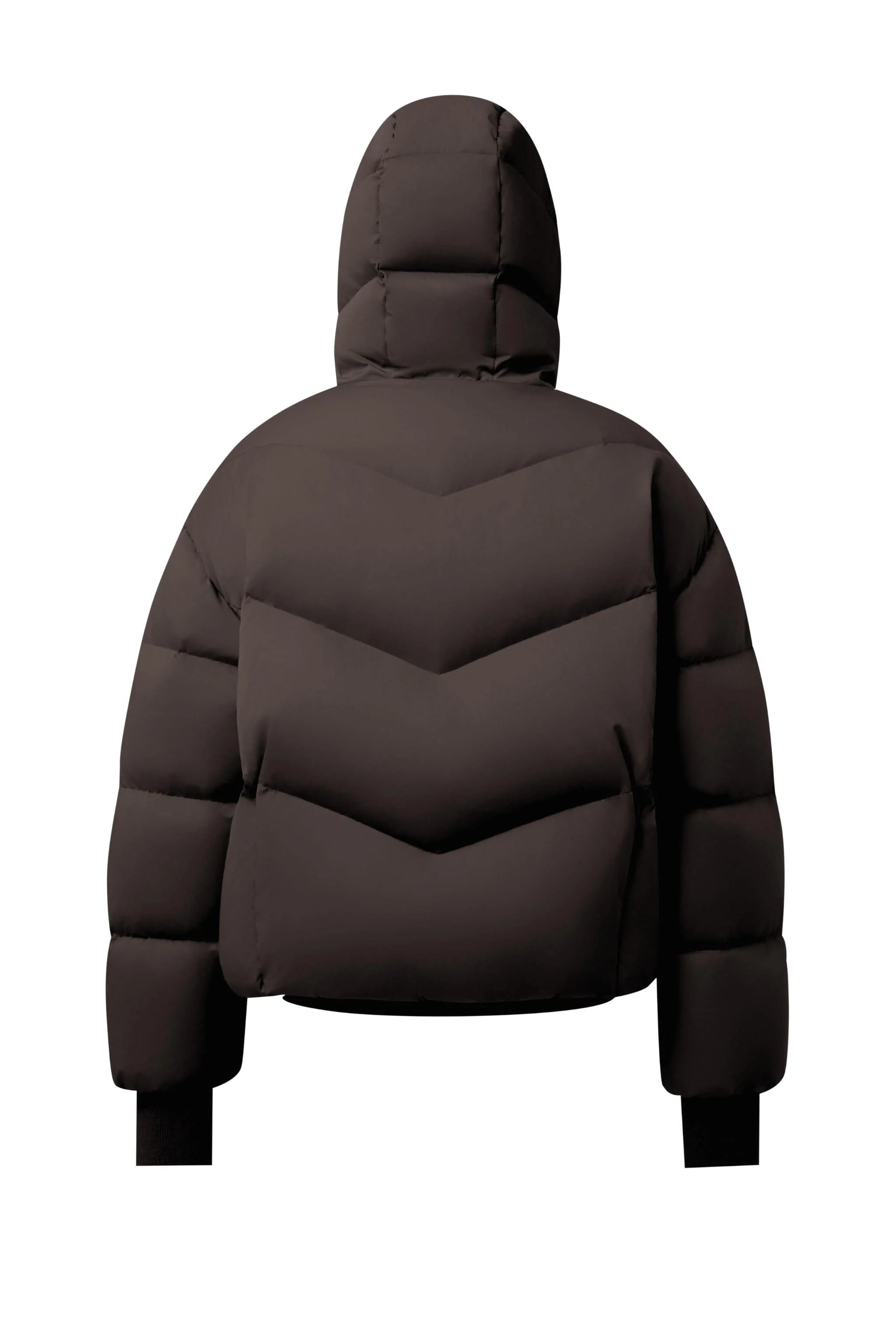 AREAL Women's Short Goose Down Puffer With Hood 914 - Image 7