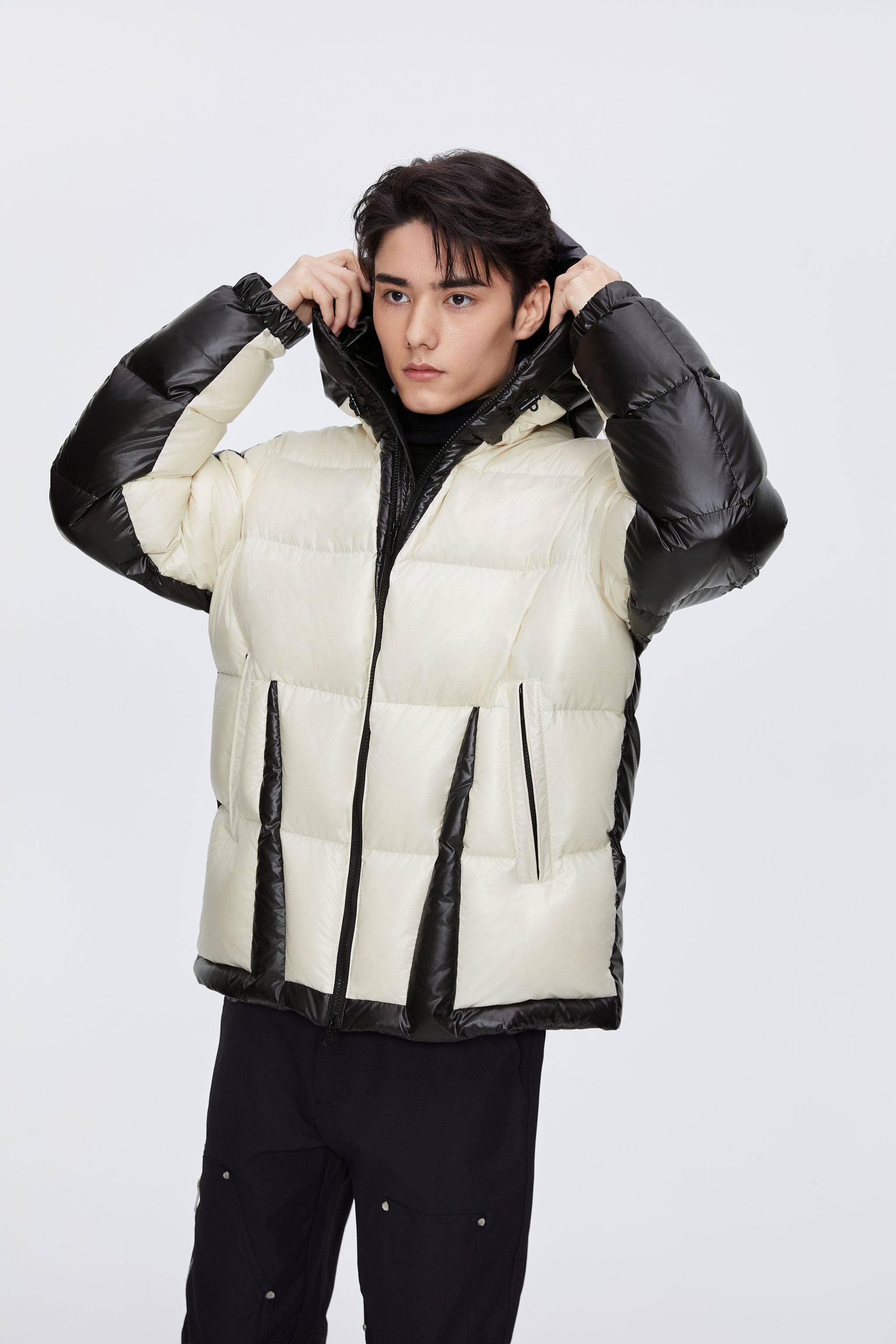 BSD X MSGM Color Block Puffer