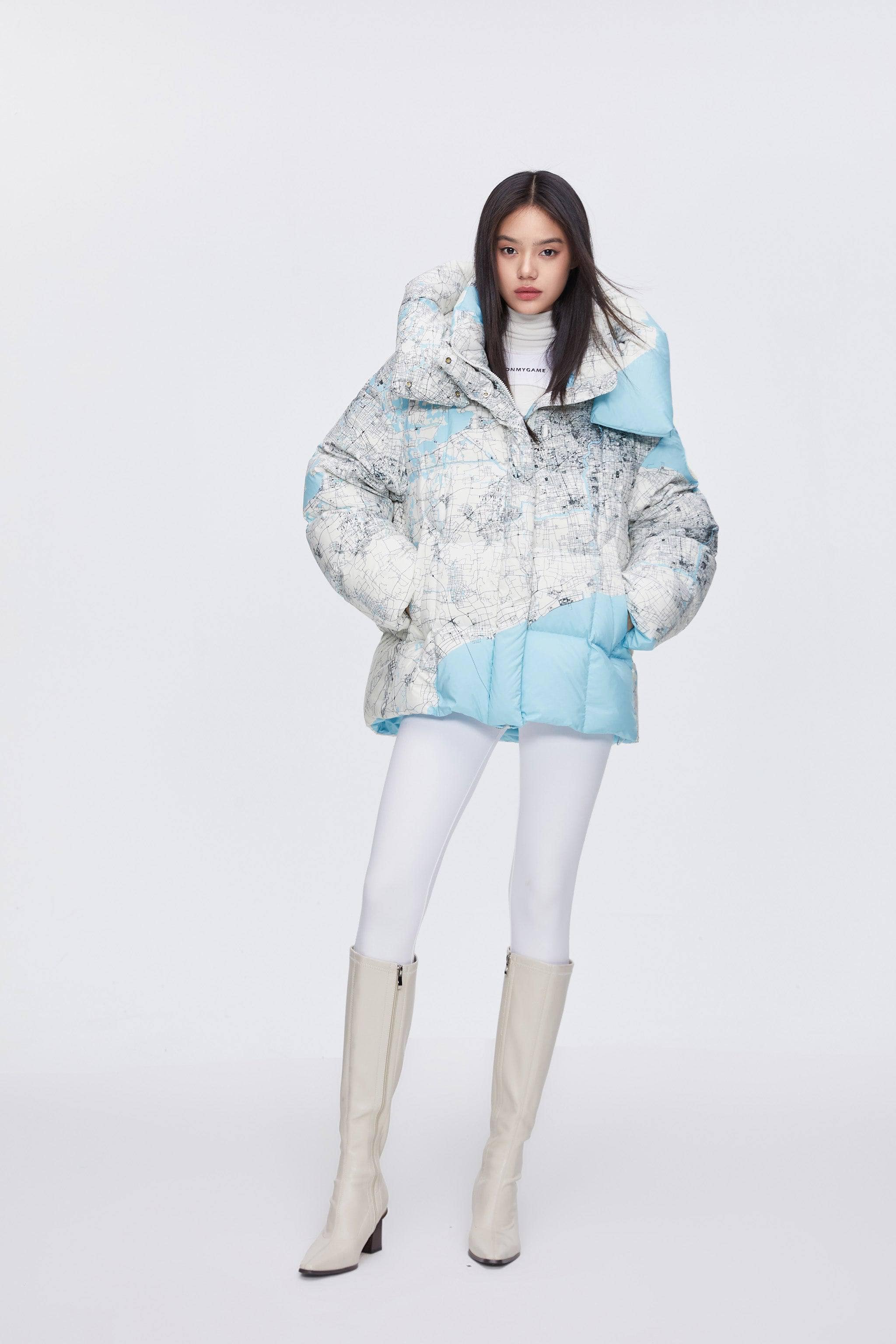 BSD X MSGM Oversized Printed Puffer - Image 3