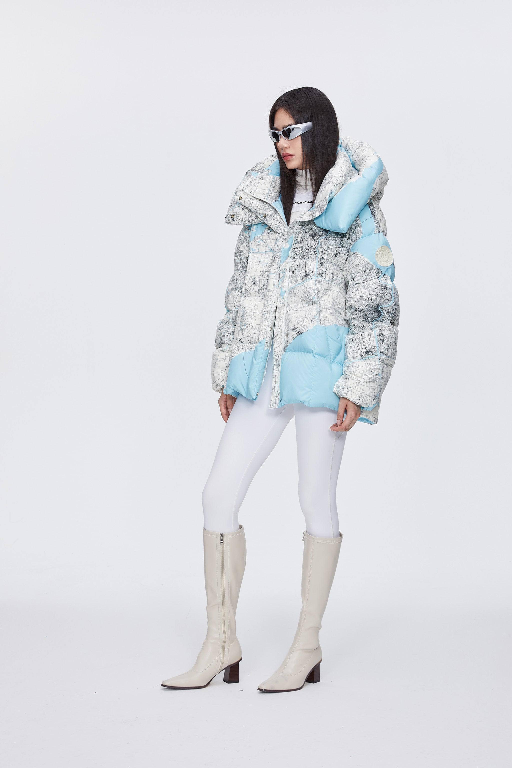 BSD X MSGM Oversized Printed Puffer - Image 4