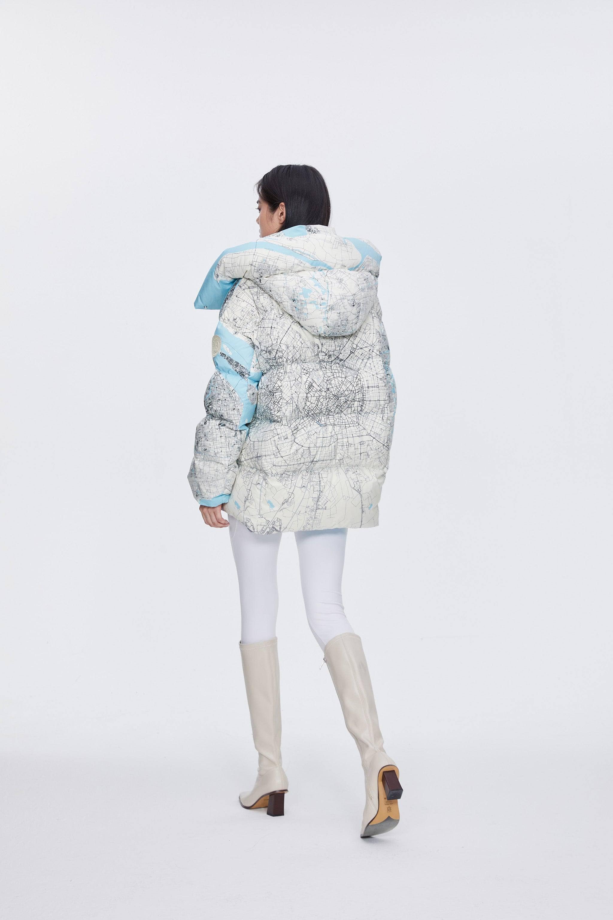 BSD X MSGM Oversized Printed Puffer - Image 5