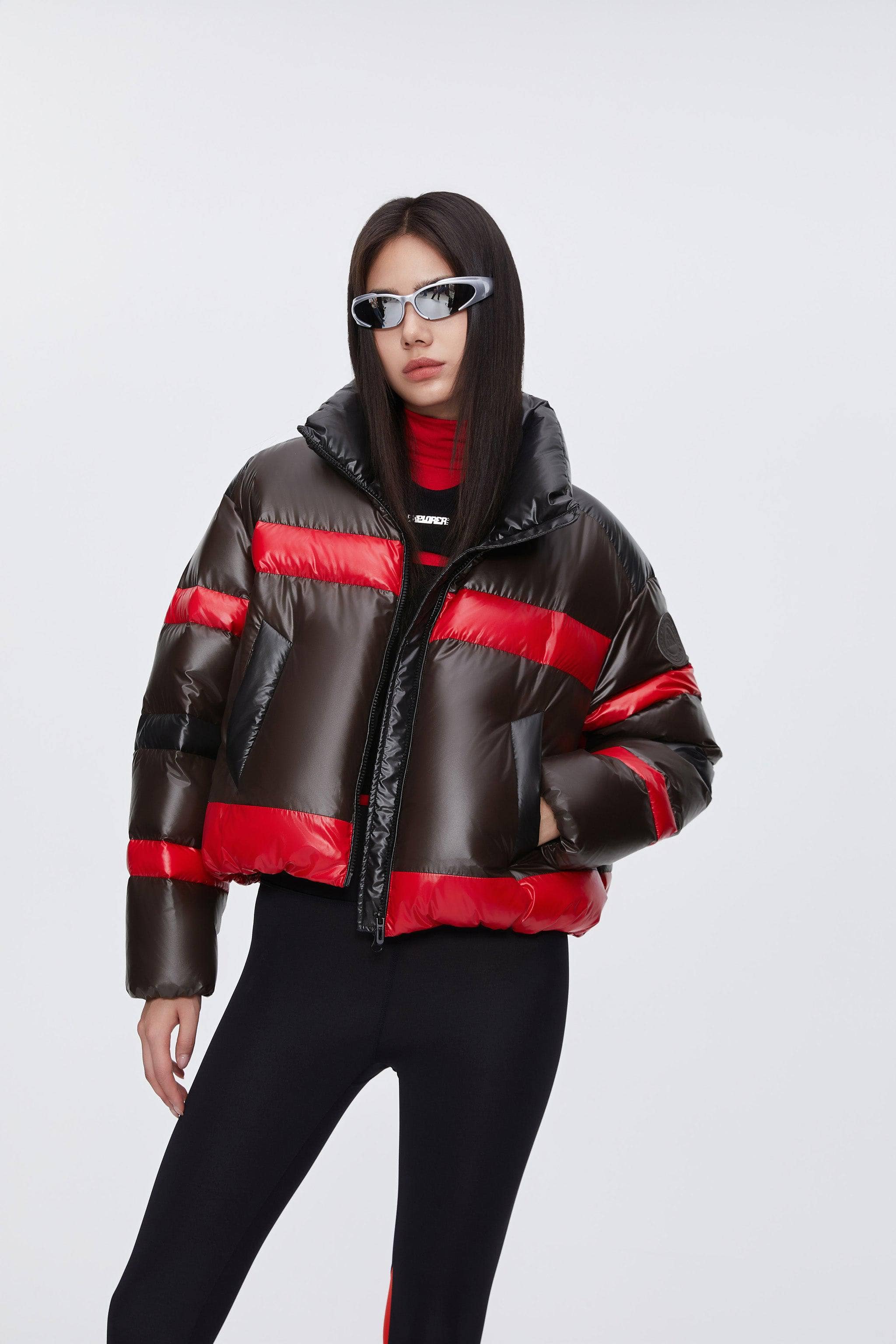 Women's BSD X MSGM Cropped Funnel Neck Puffer