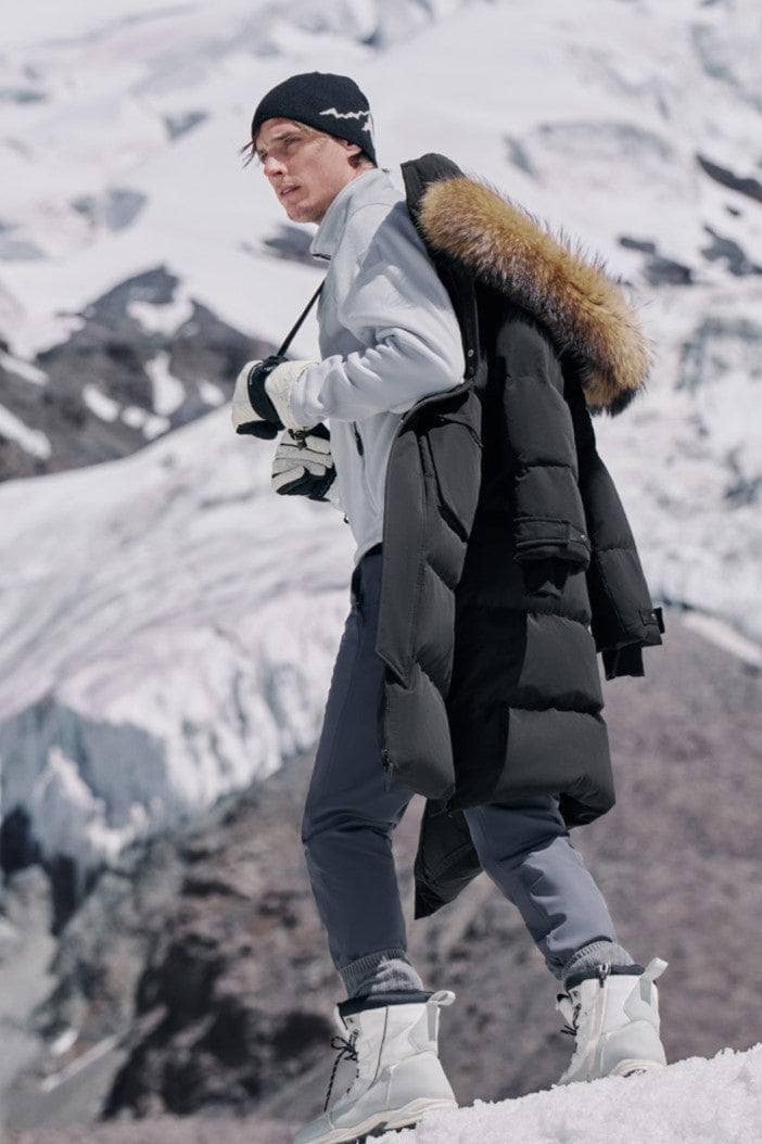 Classic Extreme Full Length Goose Down Parka Fur Hood - Image 10