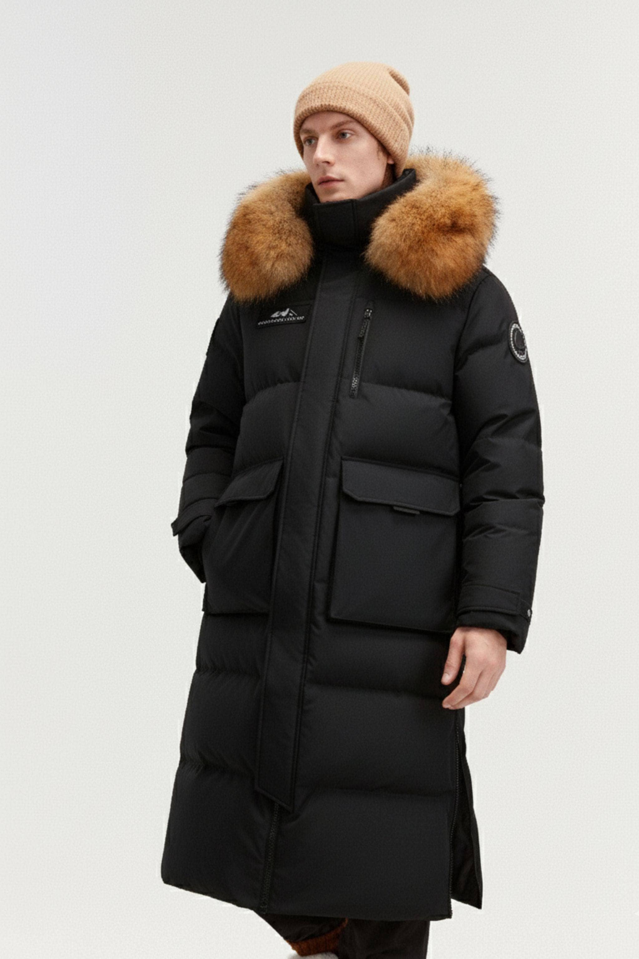 Classic Extreme Full Length Goose Down Parka Fur Hood - Image 26