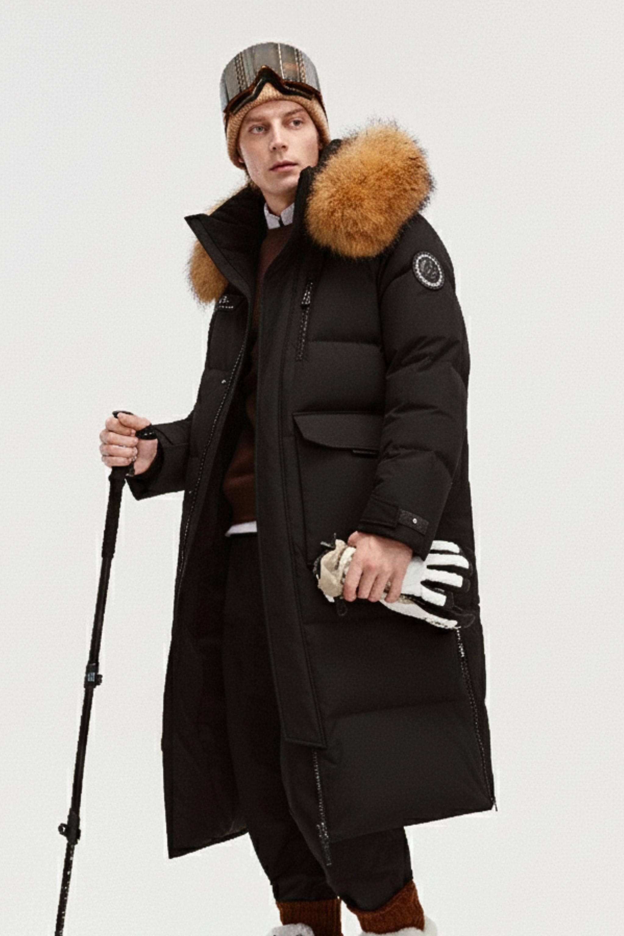 Classic Extreme Full Length Goose Down Parka Fur Hood - Image 28