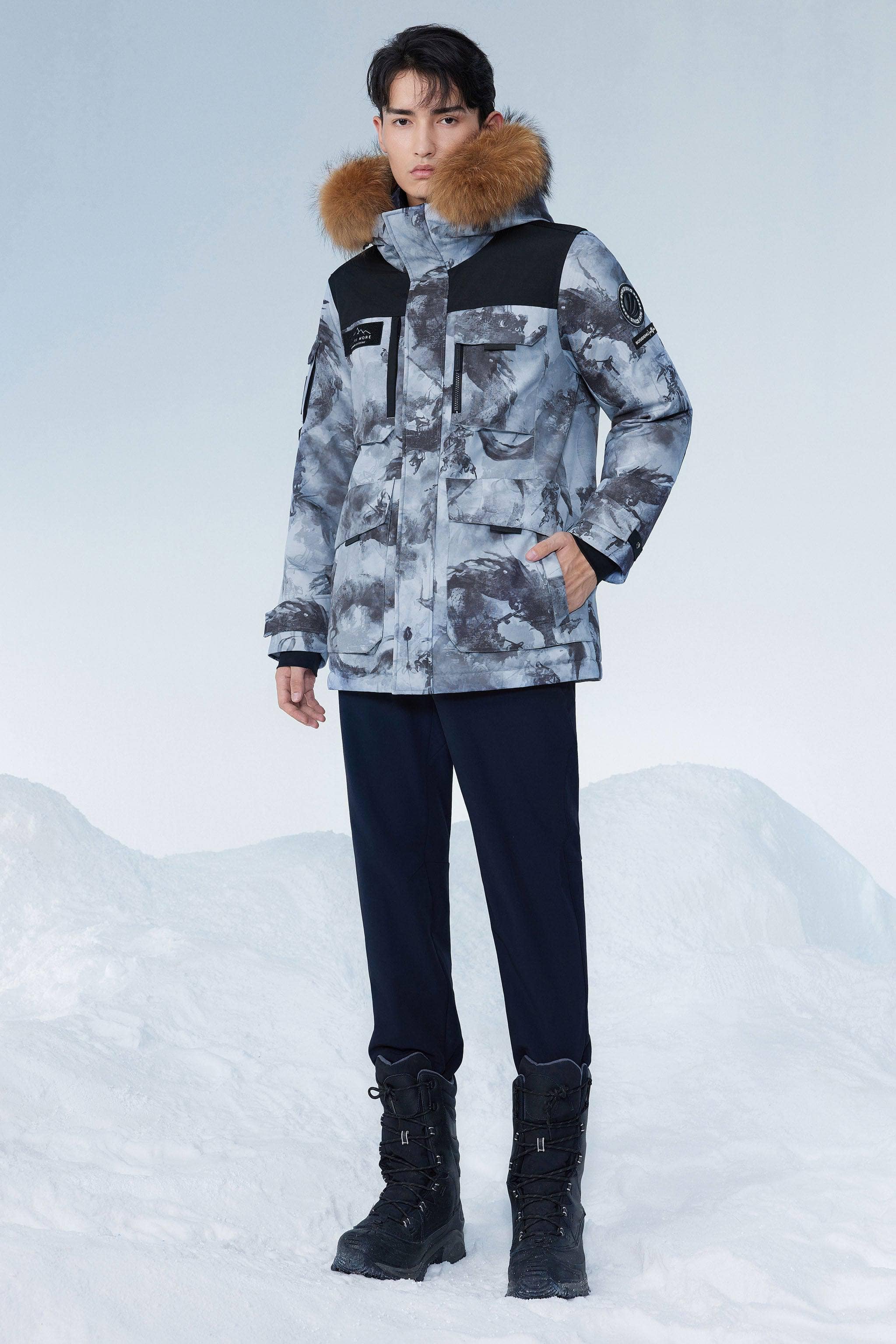 Classic Extreme Goose Down Fur Hood Parka 2317 - Image 17