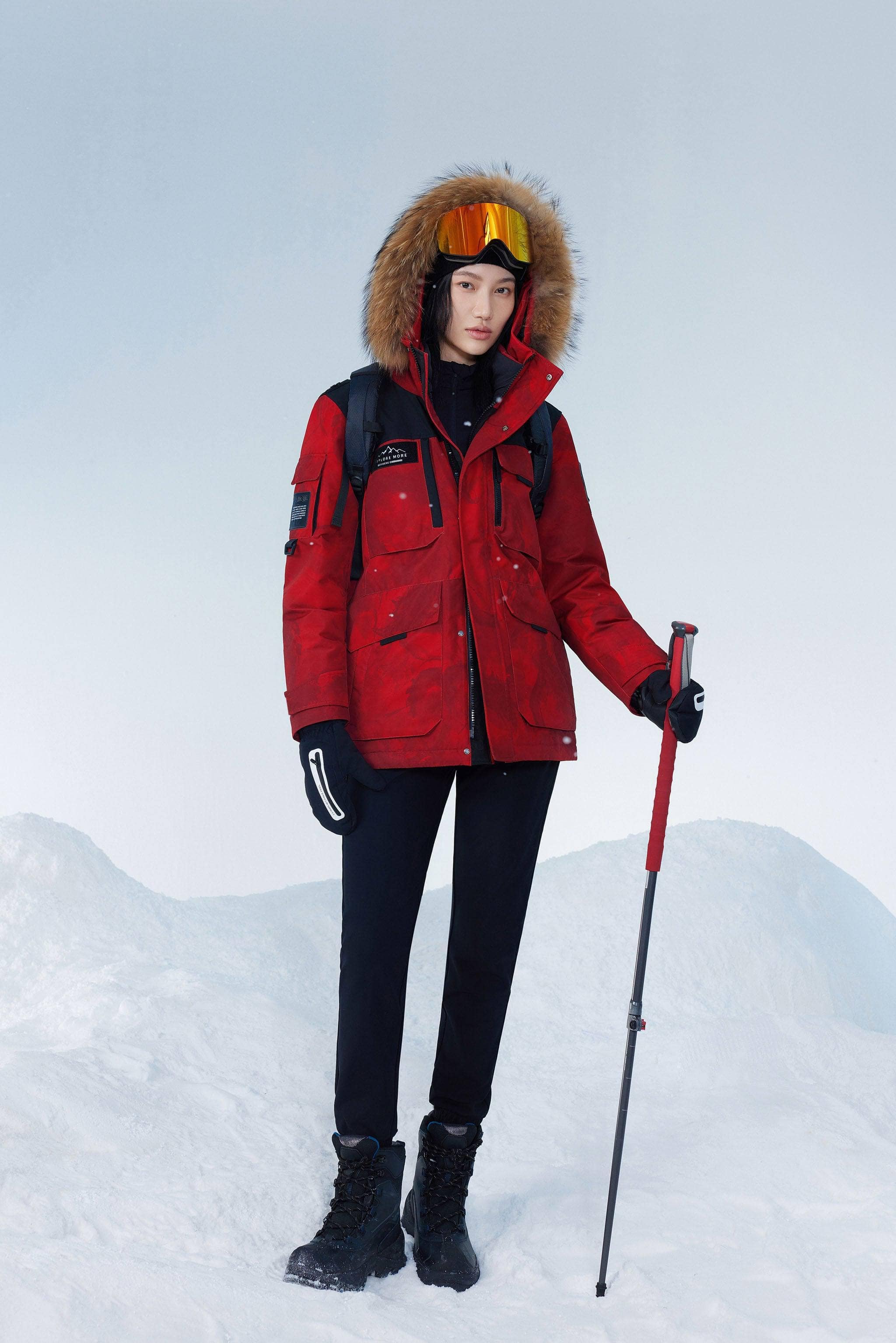 Classic Extreme Goose Down Fur Hood Parka 2317 - Image 22