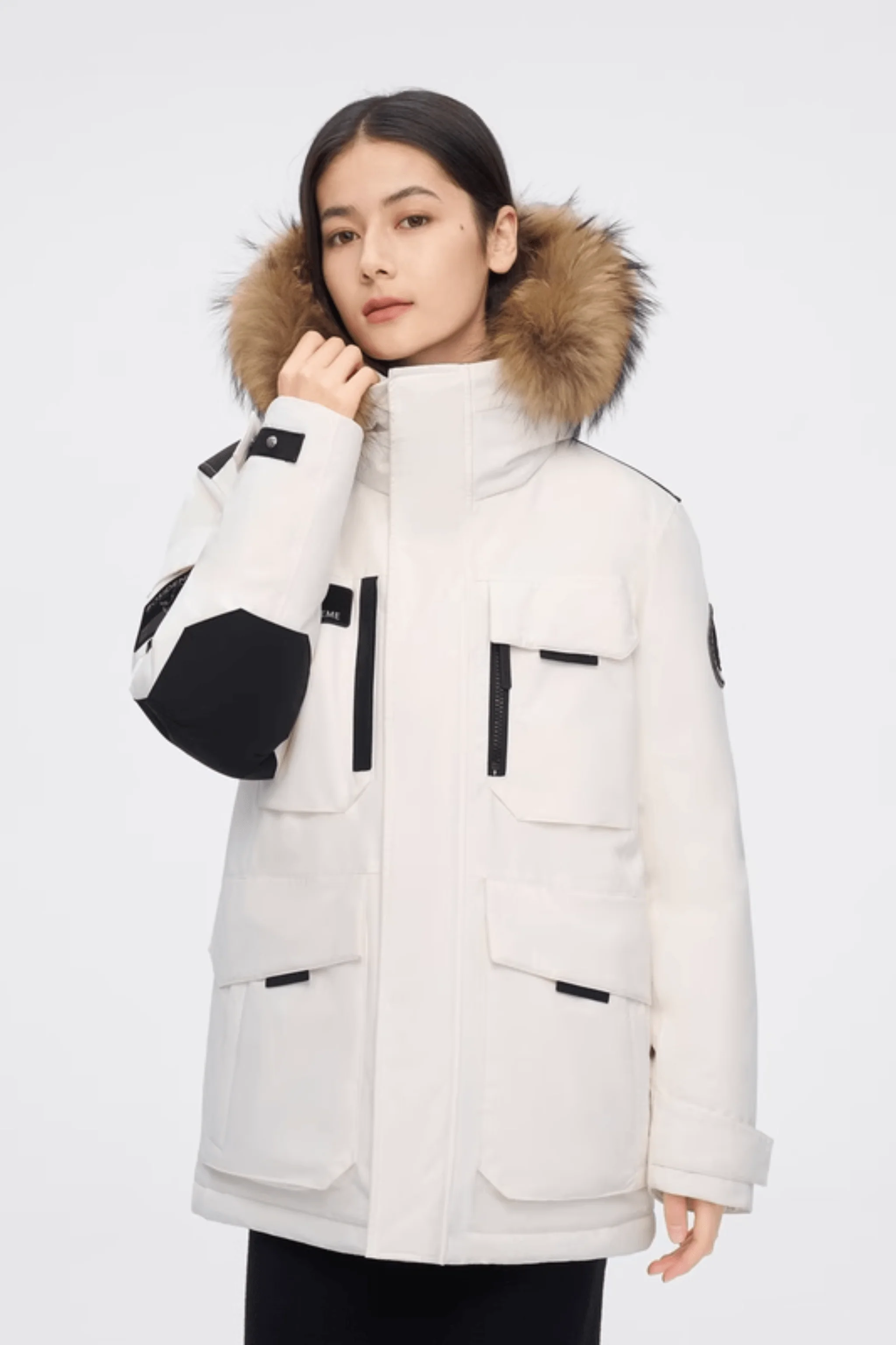 Classic Extreme Goose Down Fur Hood Parka 2317 - Image 35