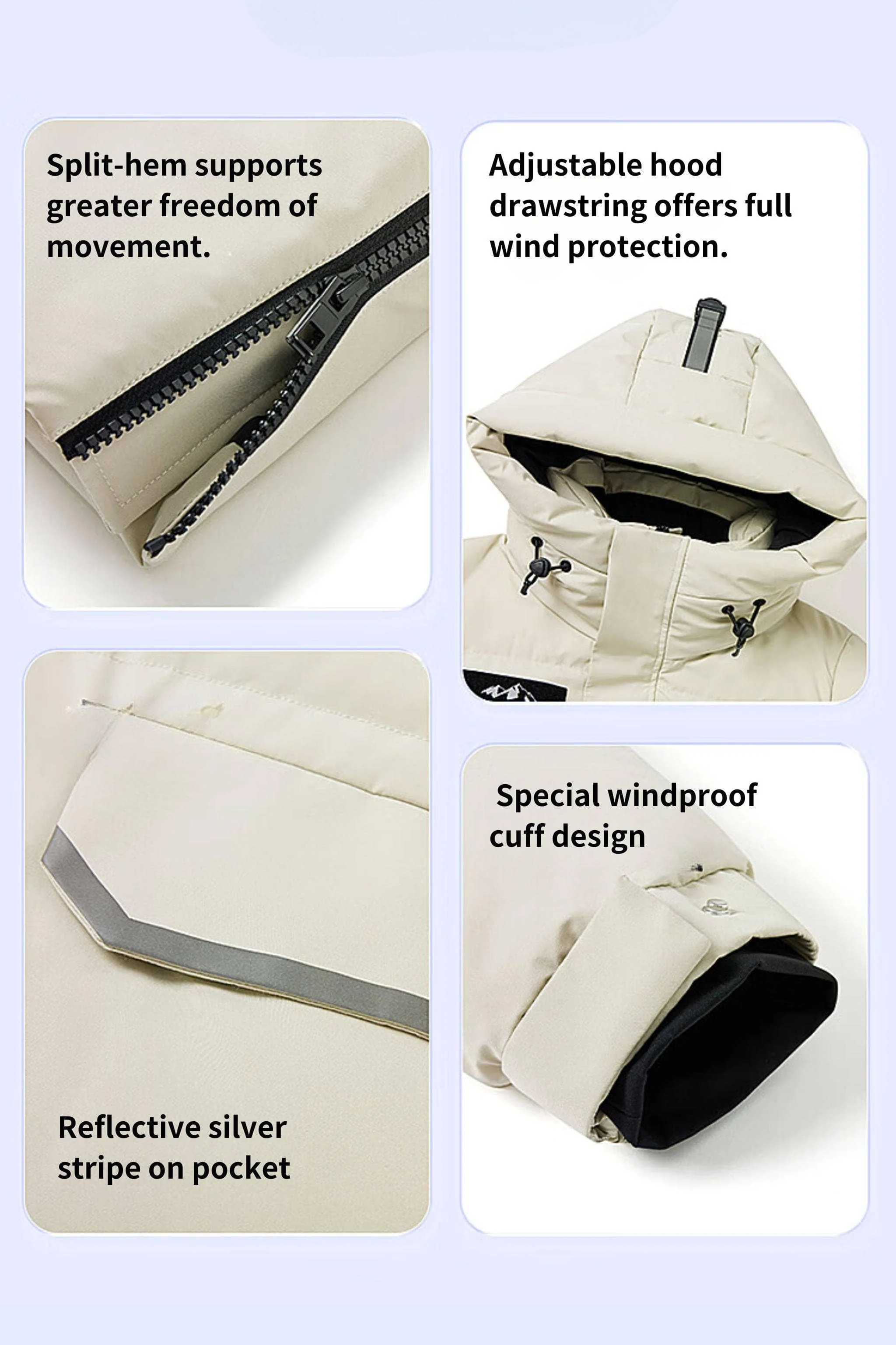 Light Extreme Neutral Goose DownParka2320 - Image 9