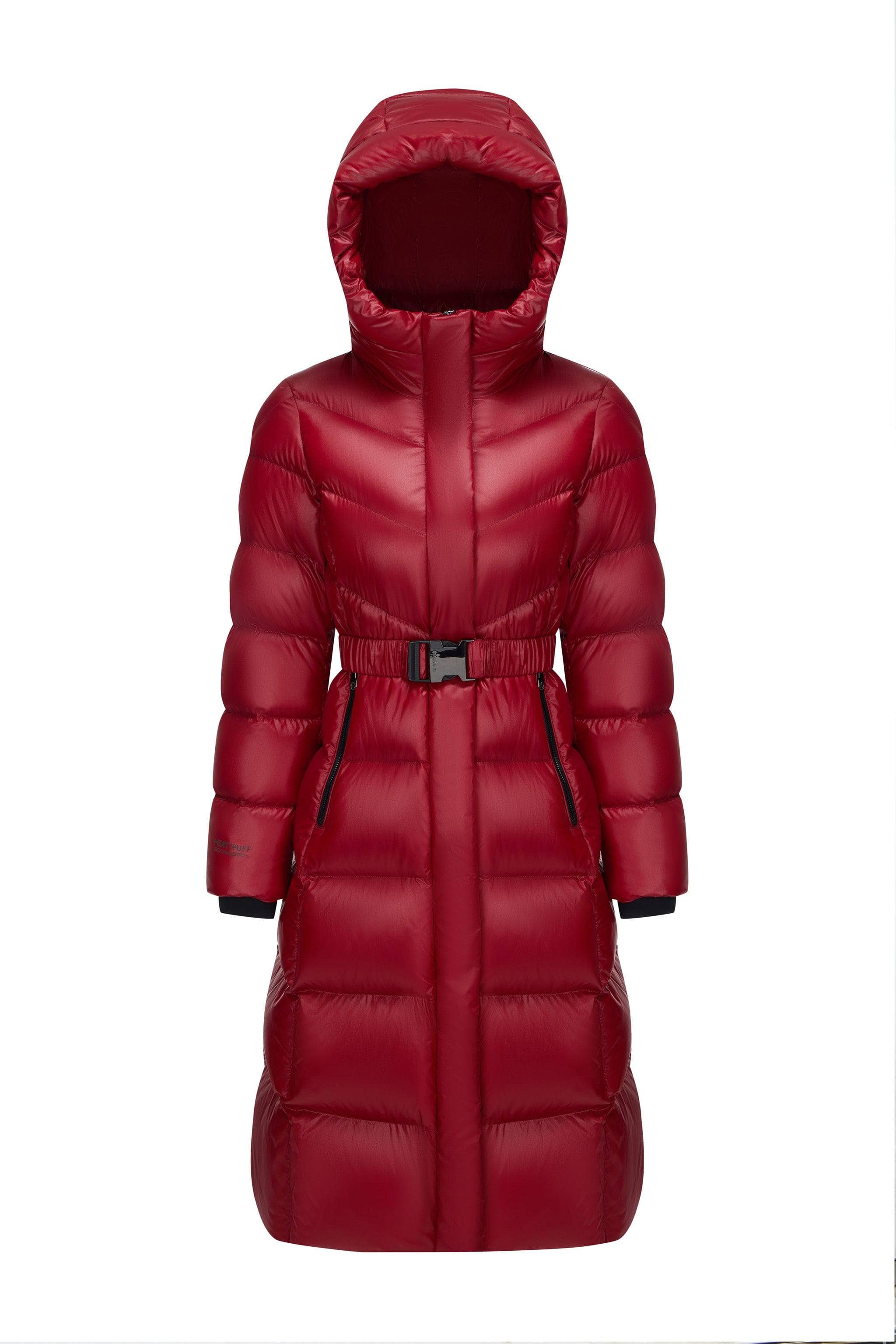 Classic Long Hooded Puffer With Belt - Image 18