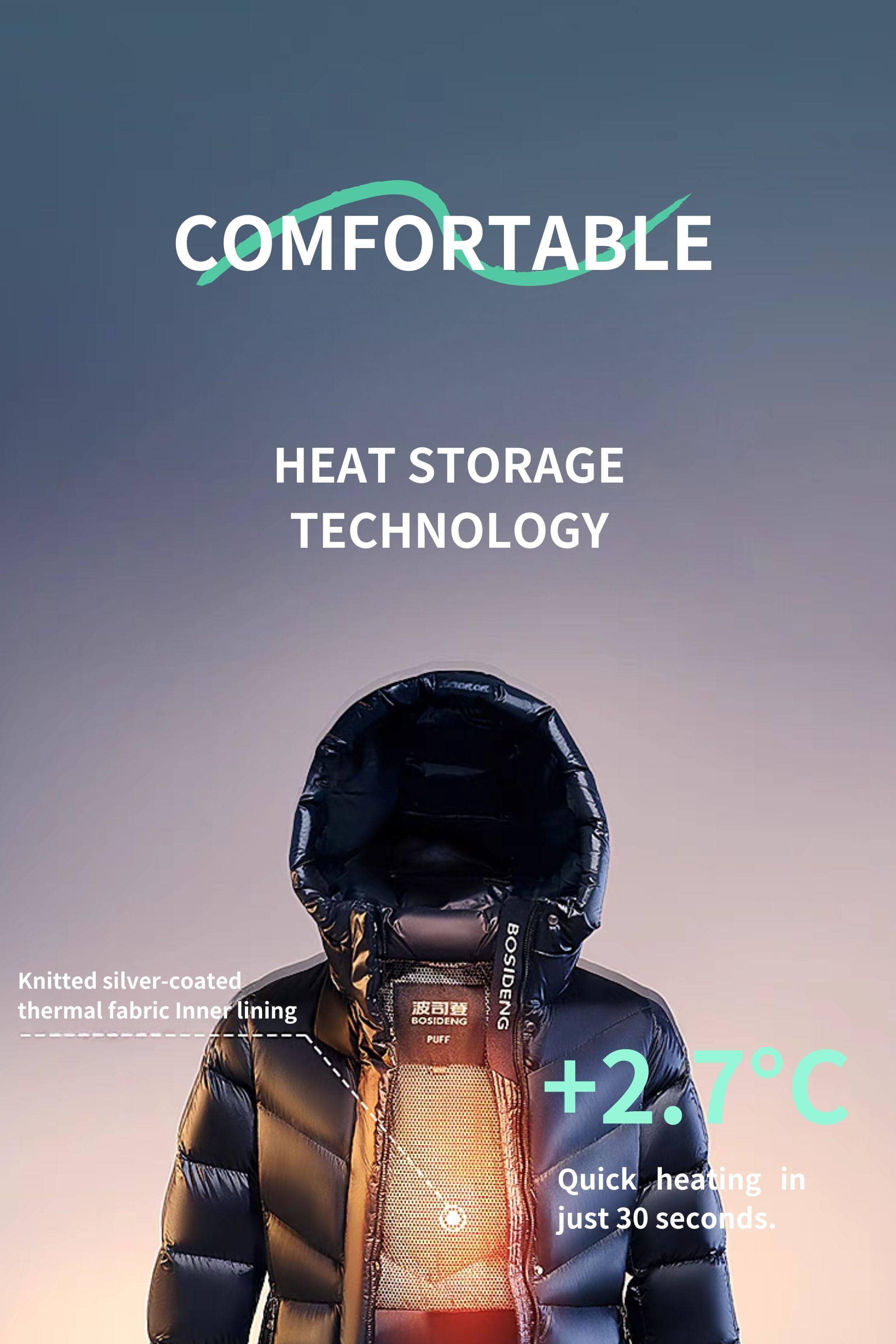 Classic Long Hooded Puffer With Belt - Image 7