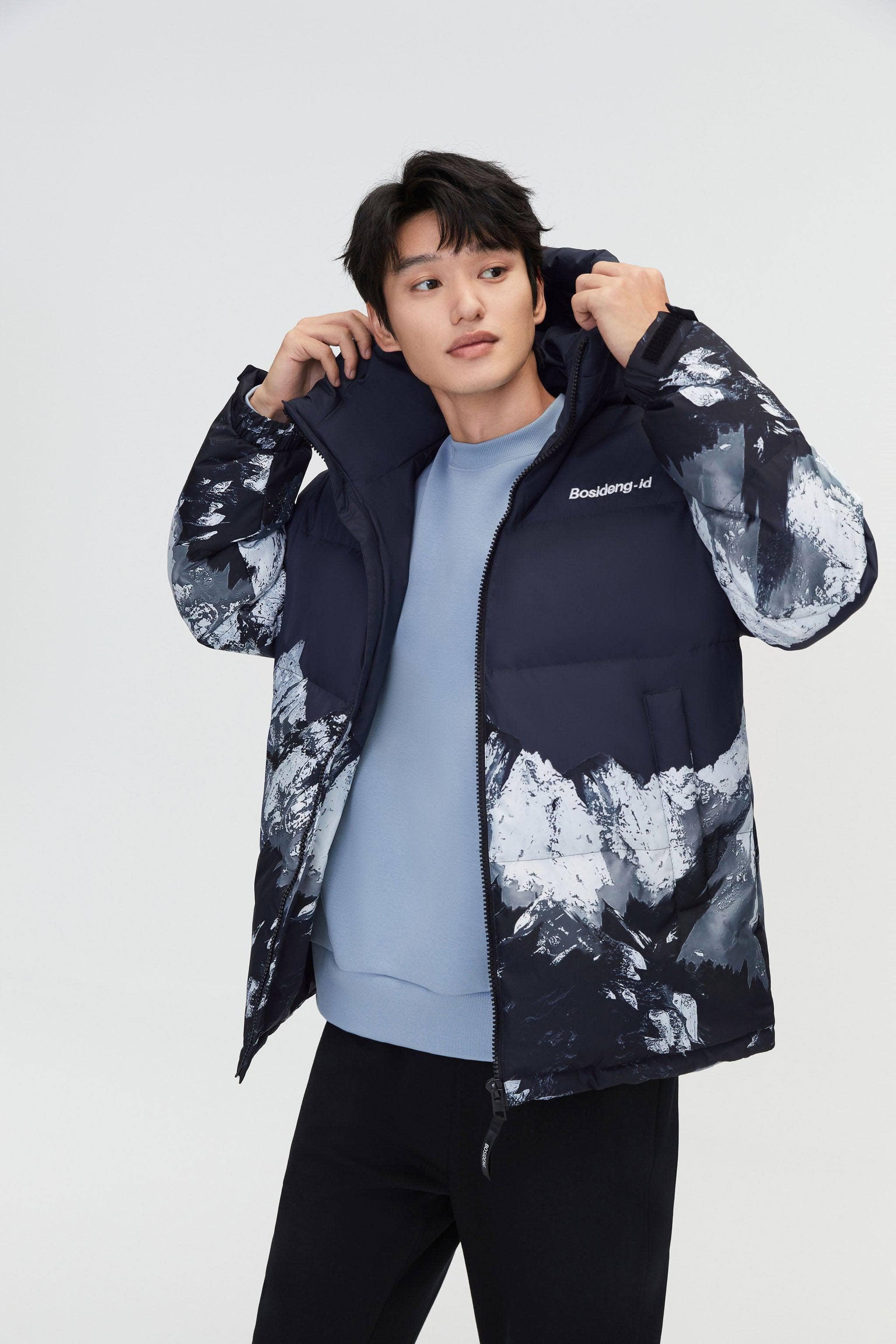 Classic Down Jacket with Hood 3330 - Image 10