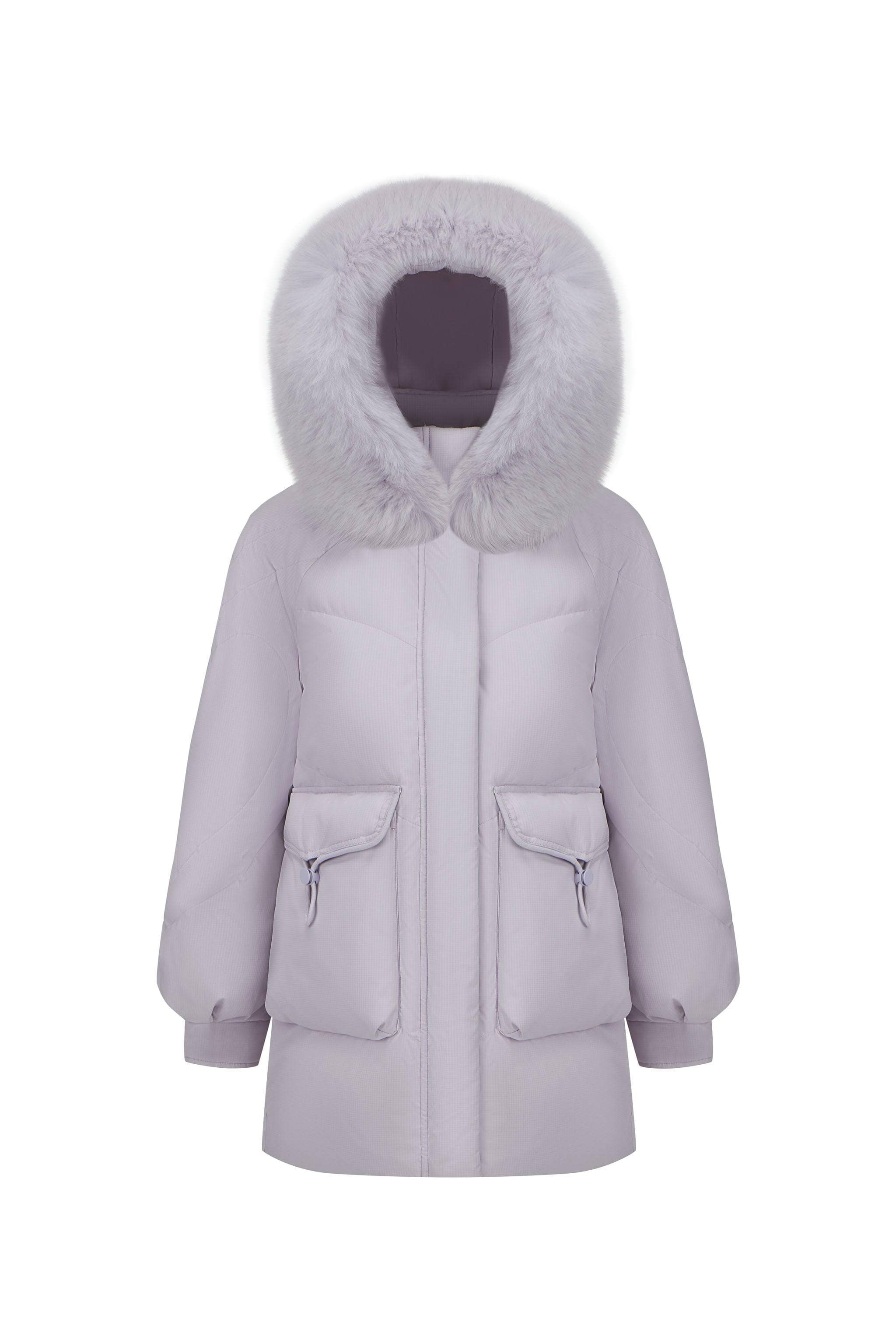 Classic Oversized Down Jacket with Fur 5268 - Image 15