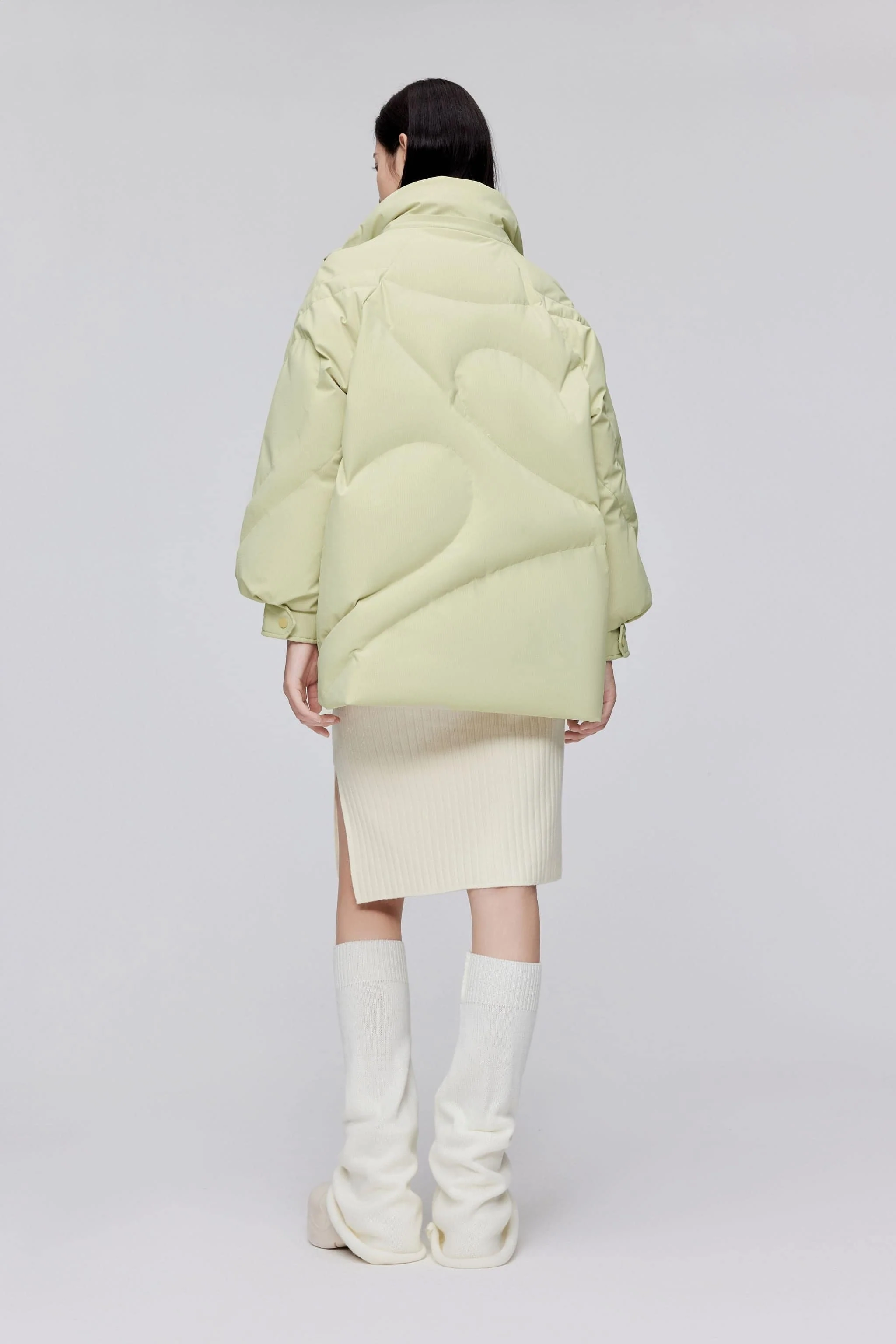 Classic Oversized Down Jacket with Fur 5268 - Image 6