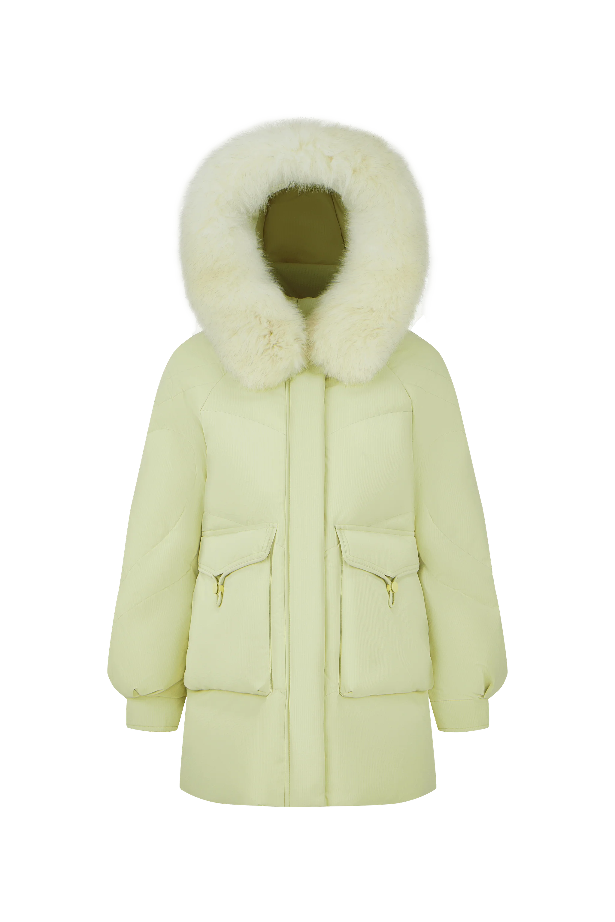 Classic Oversized Down Jacket with Fur 5268 - Image 7