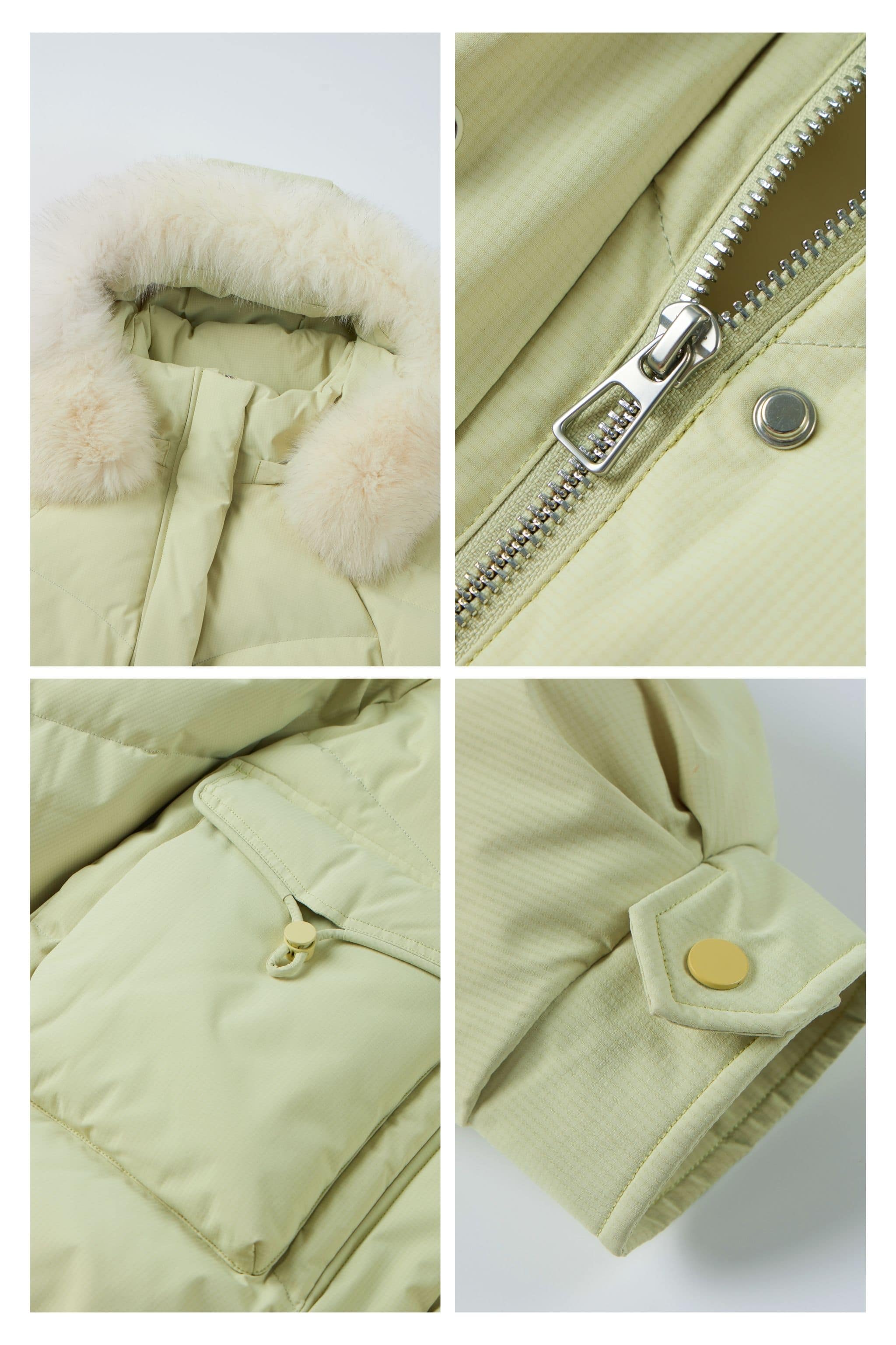 Classic Oversized Down Jacket with Fur 5268 - Image 9