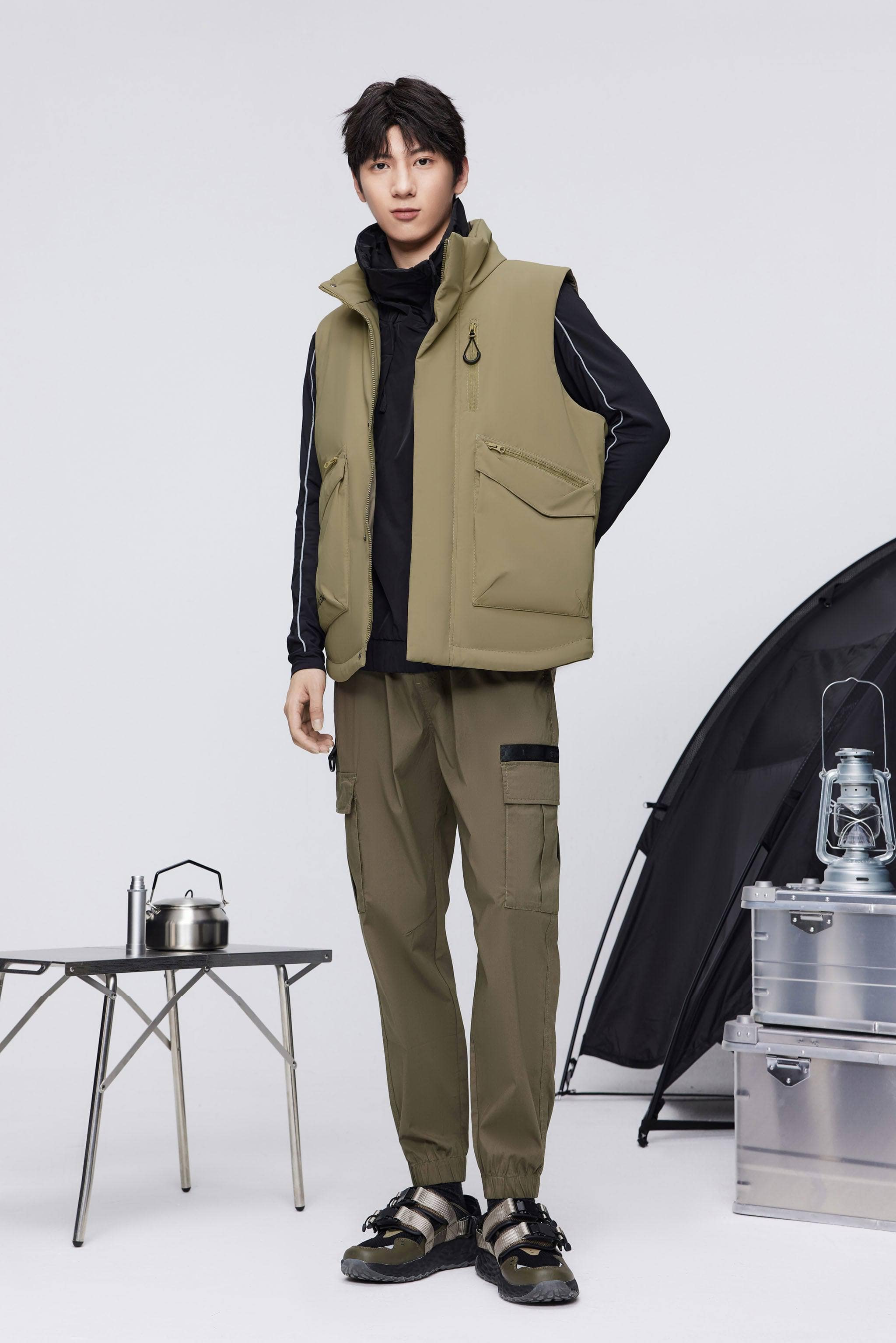 Classic Standing Collar Down Gilet 5270 - Image 2