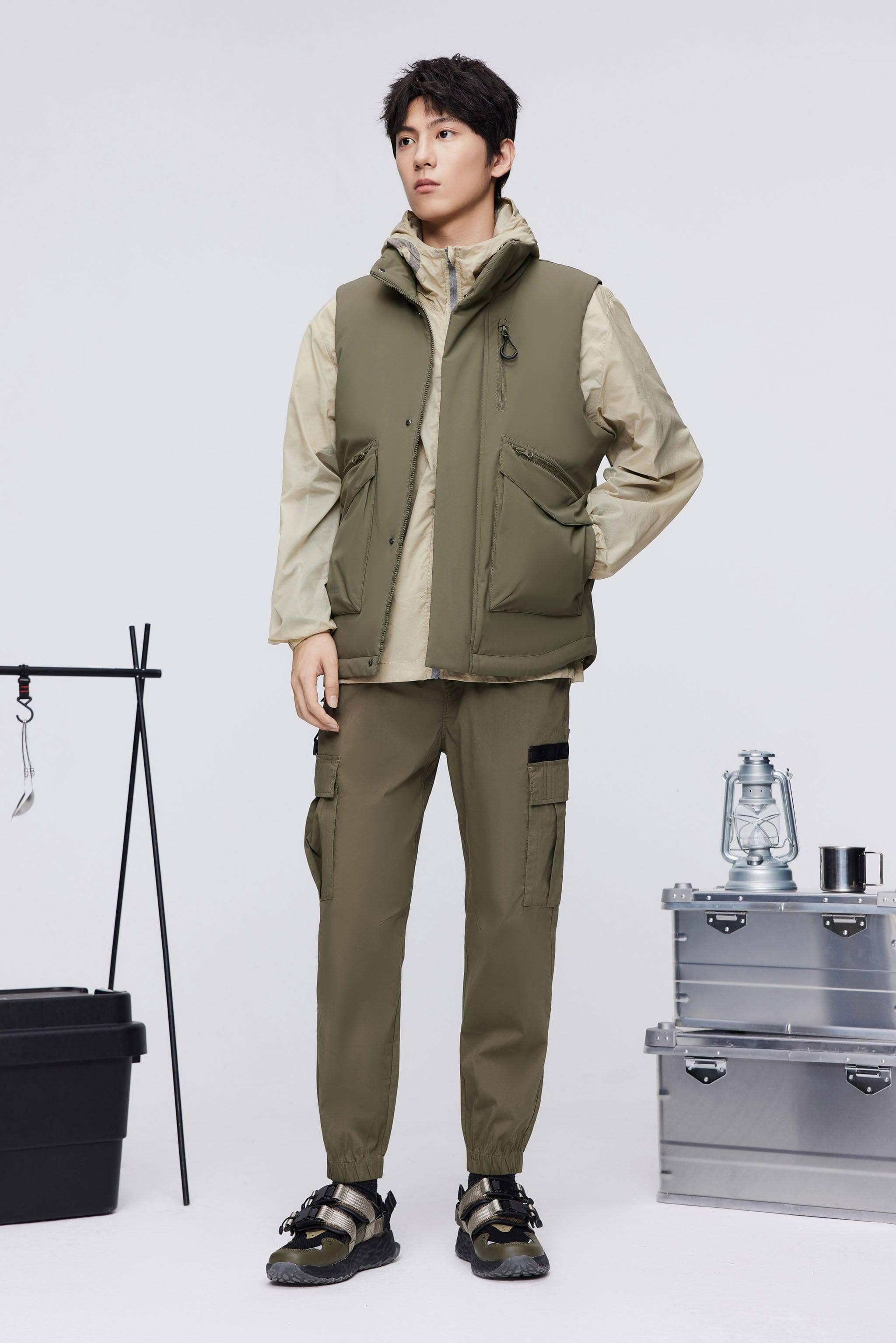 Classic Standing Collar Down Gilet 5270 - Image 5