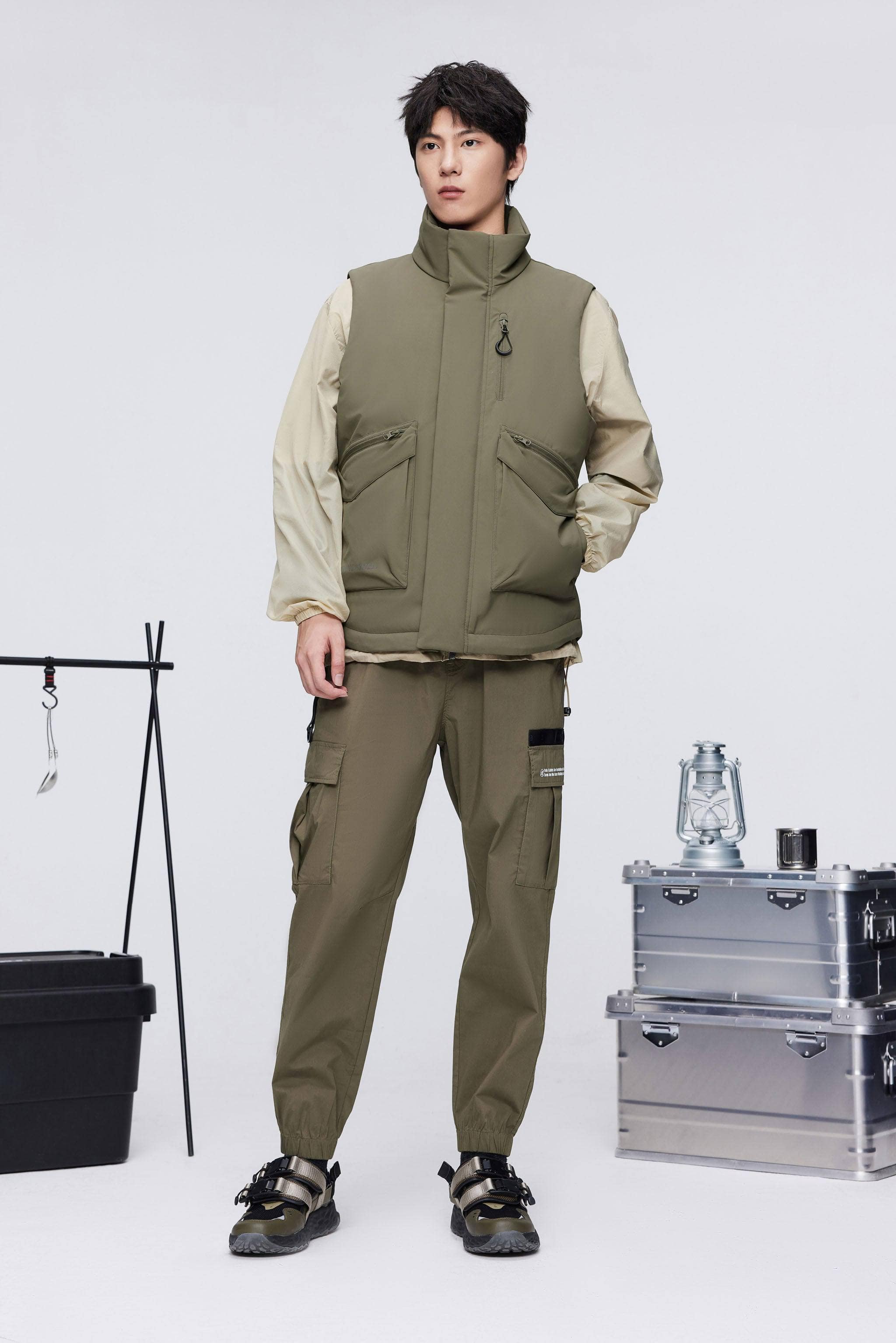Classic Standing Collar Down Gilet 5270 - Image 7