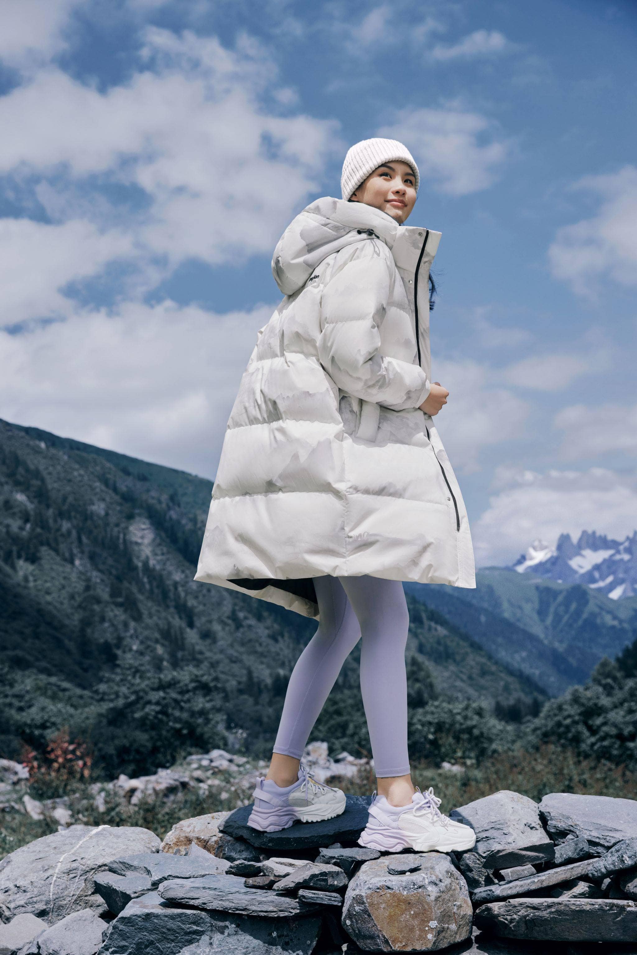 Classic Thigh Length Down Jacket 3310 - Image 3