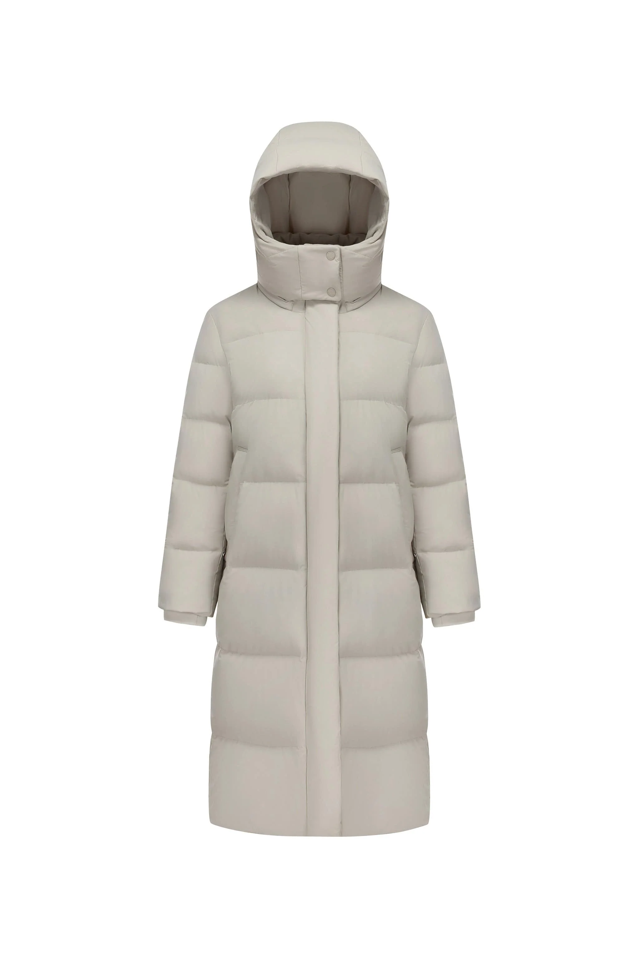 Comfy Women's Down Coat With Detachable Hood - Image 9