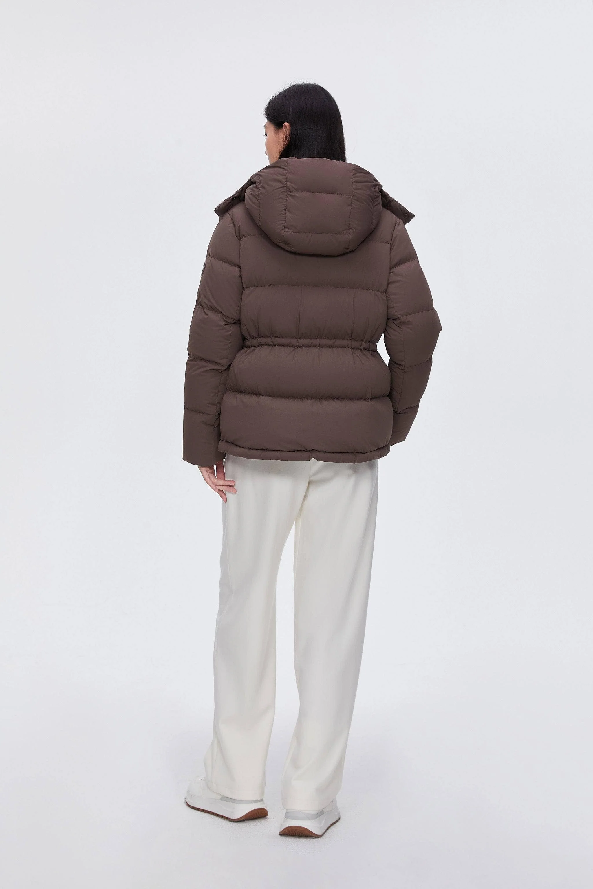 Comfy Women's Down Jacket With Detachable Hood - Image 16