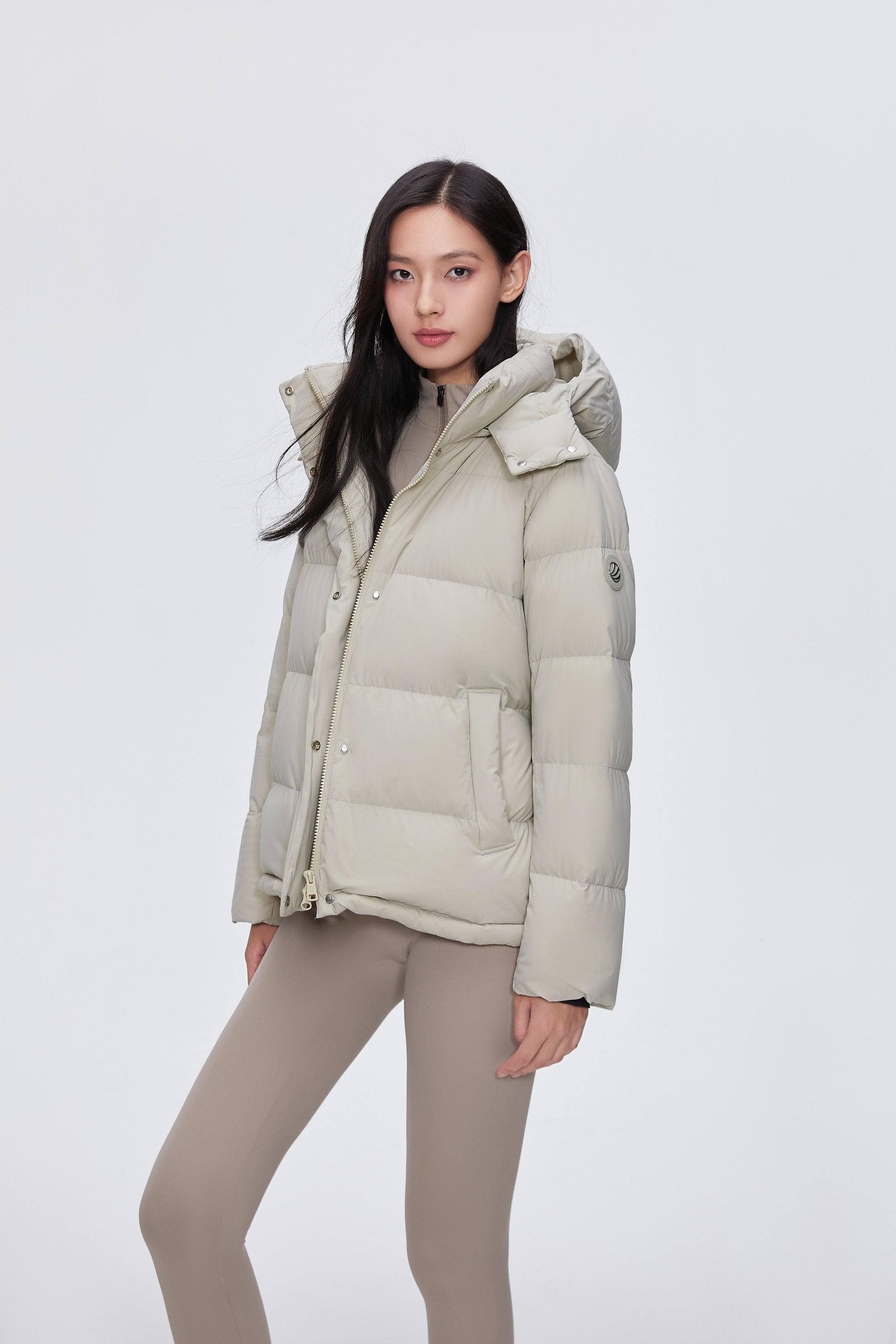 Comfy Women's Down Jacket With Detachable Hood - Image 18