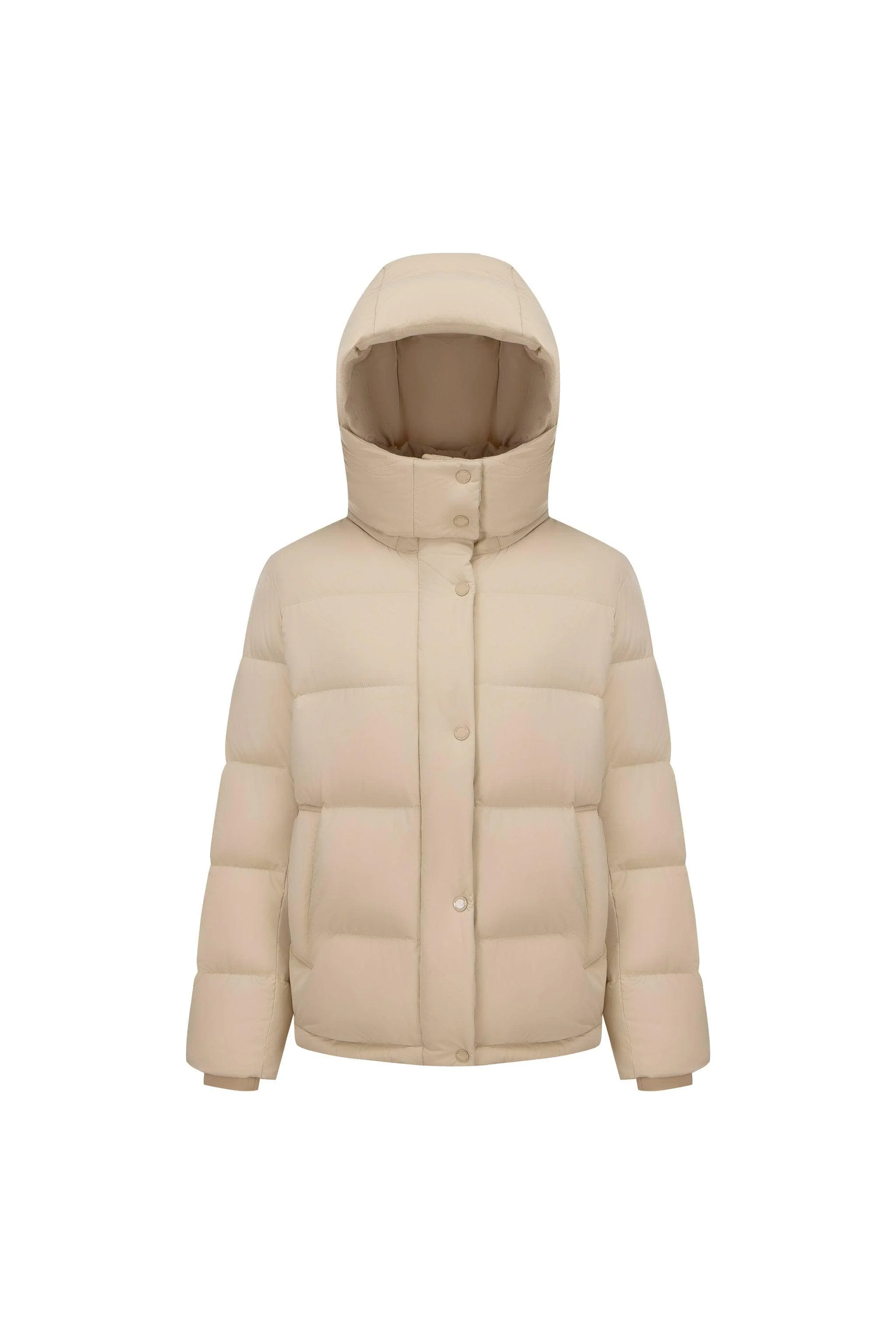 Comfy Women's Down Jacket With Detachable Hood - Image 4