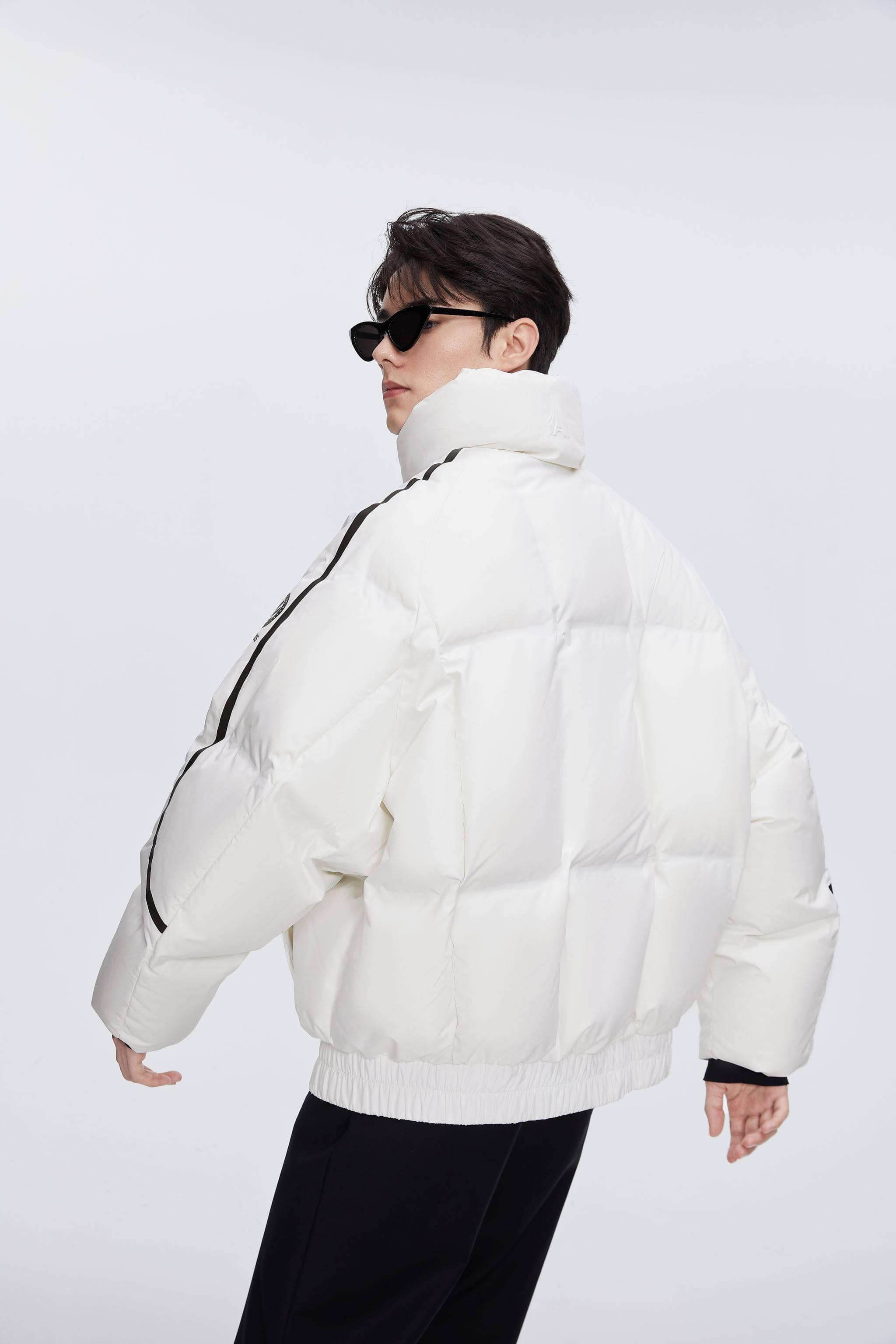 Designer's Collection Oversized Cropped Down Jacket - Image 11