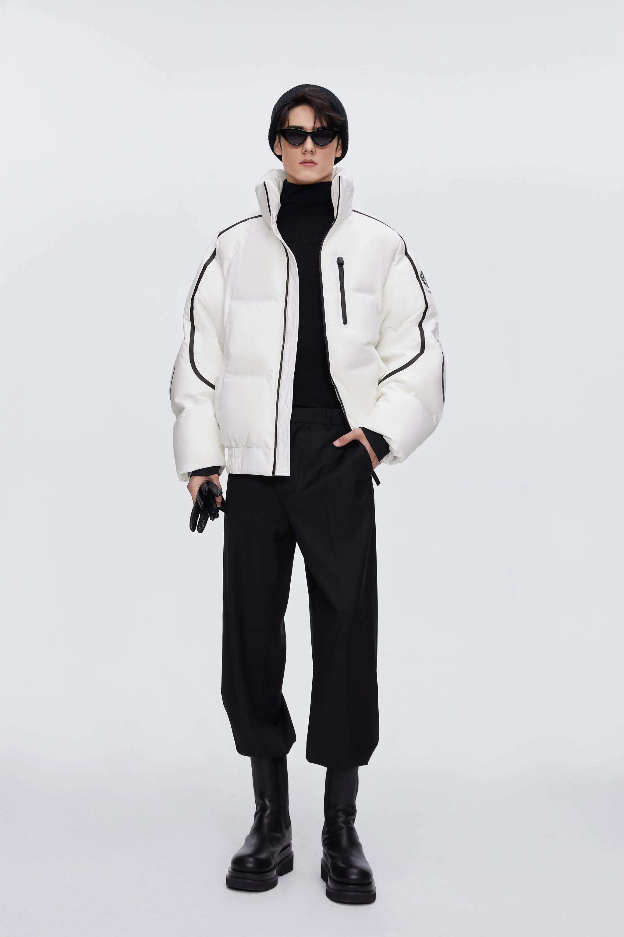 Designer's Collection Oversized Cropped Down Jacket - Image 13