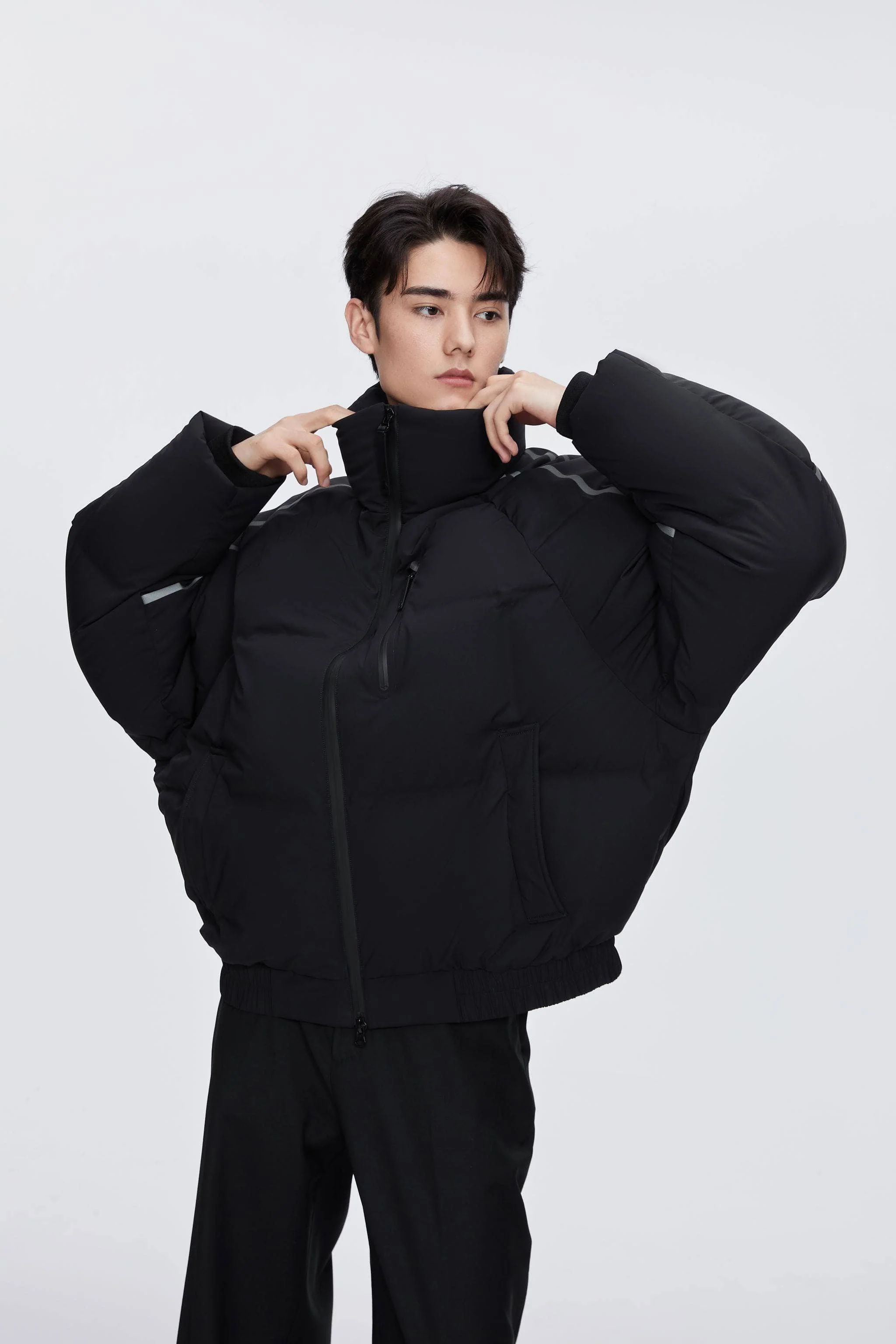 Designer's Collection Oversized Cropped Down Jacket - Image 2
