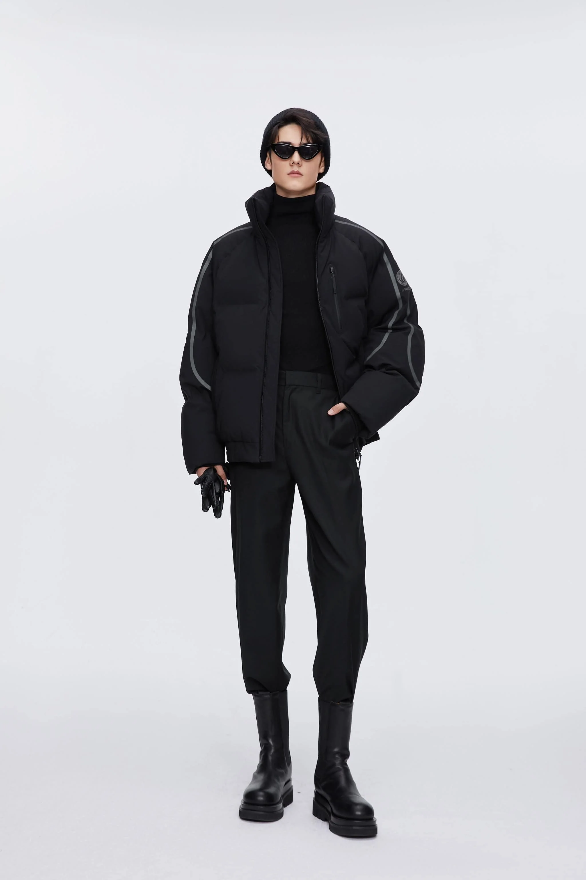 Designer's Collection Oversized Cropped Down Jacket - Image 3