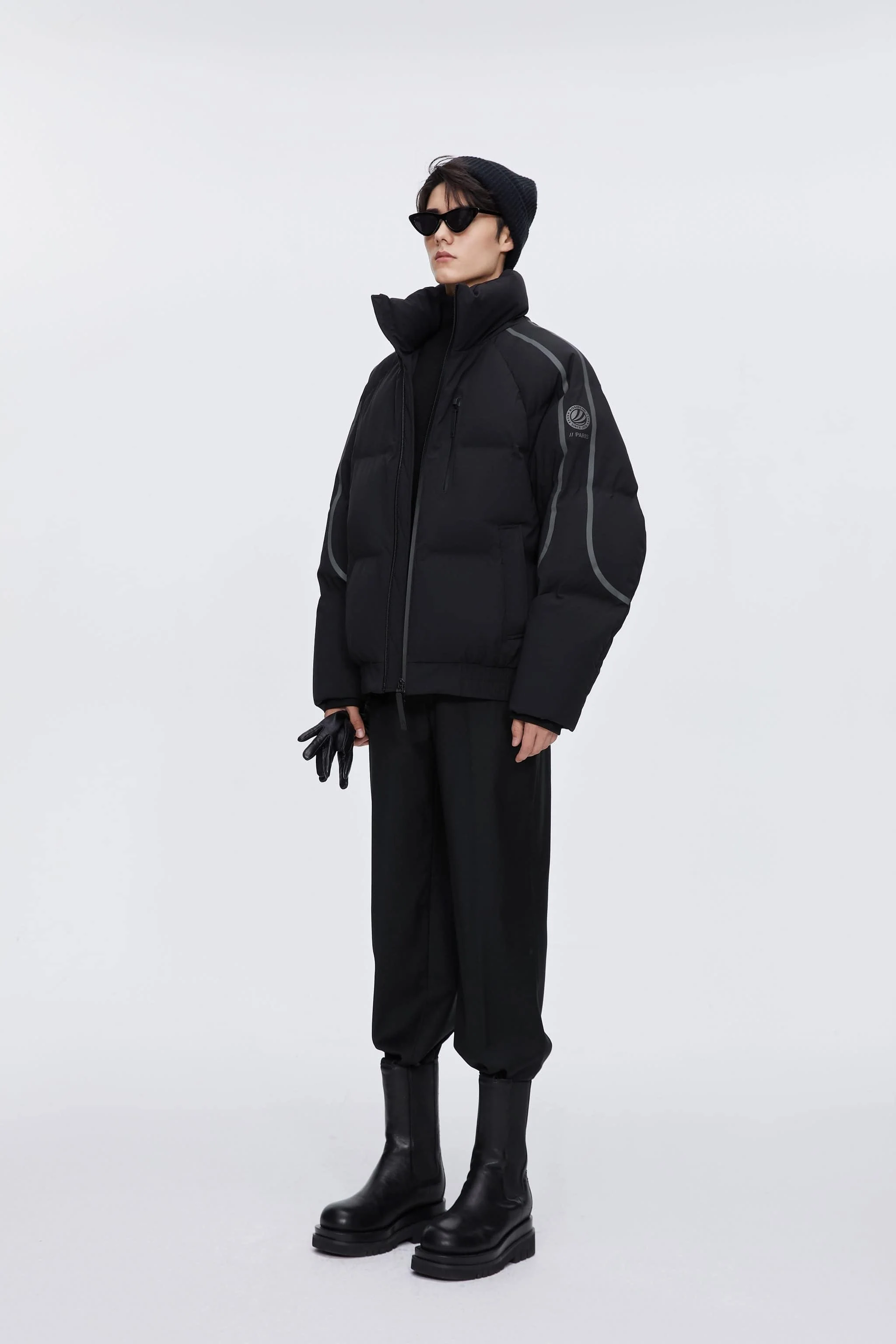Designer's Collection Oversized Cropped Down Jacket - Image 5