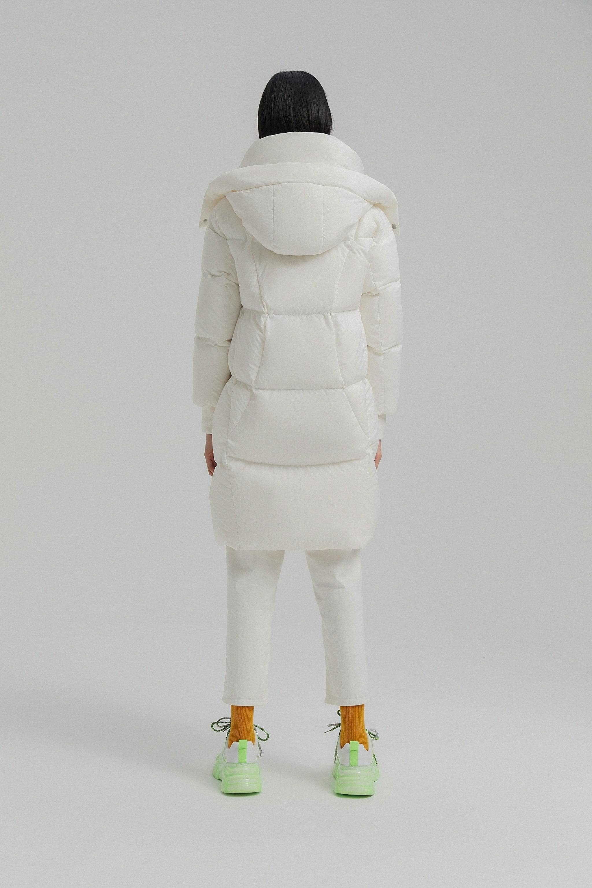 Detachable Hood Long Puffer Jacket - Image 5