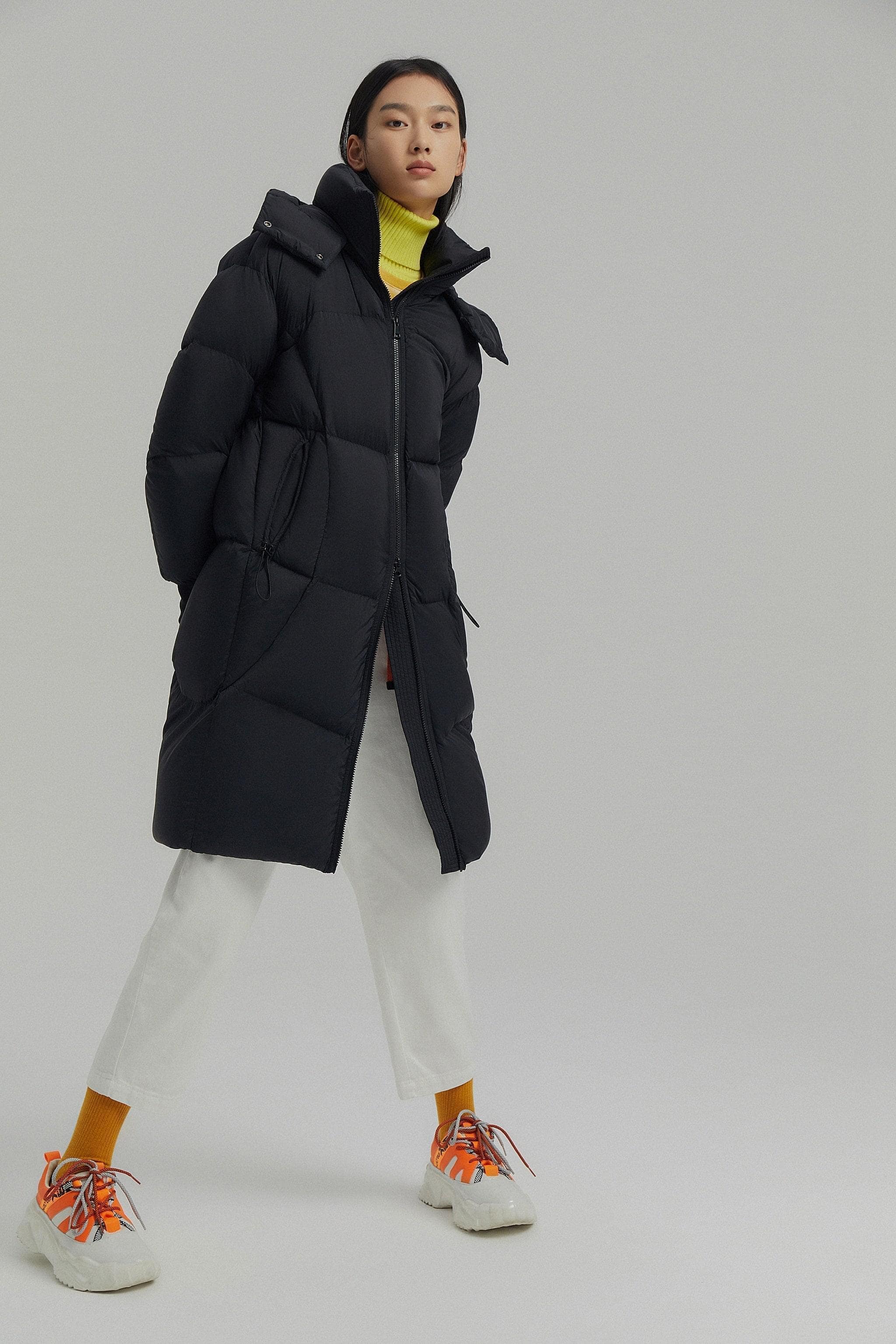 Detachable Hood Long Puffer Jacket - Image 7