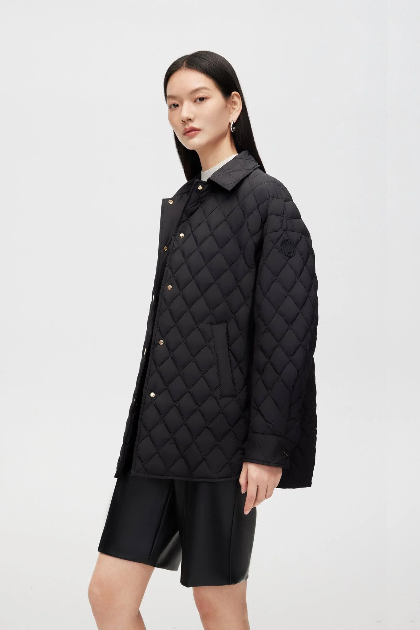 Diamond Quilted Down Jacket - Image 2