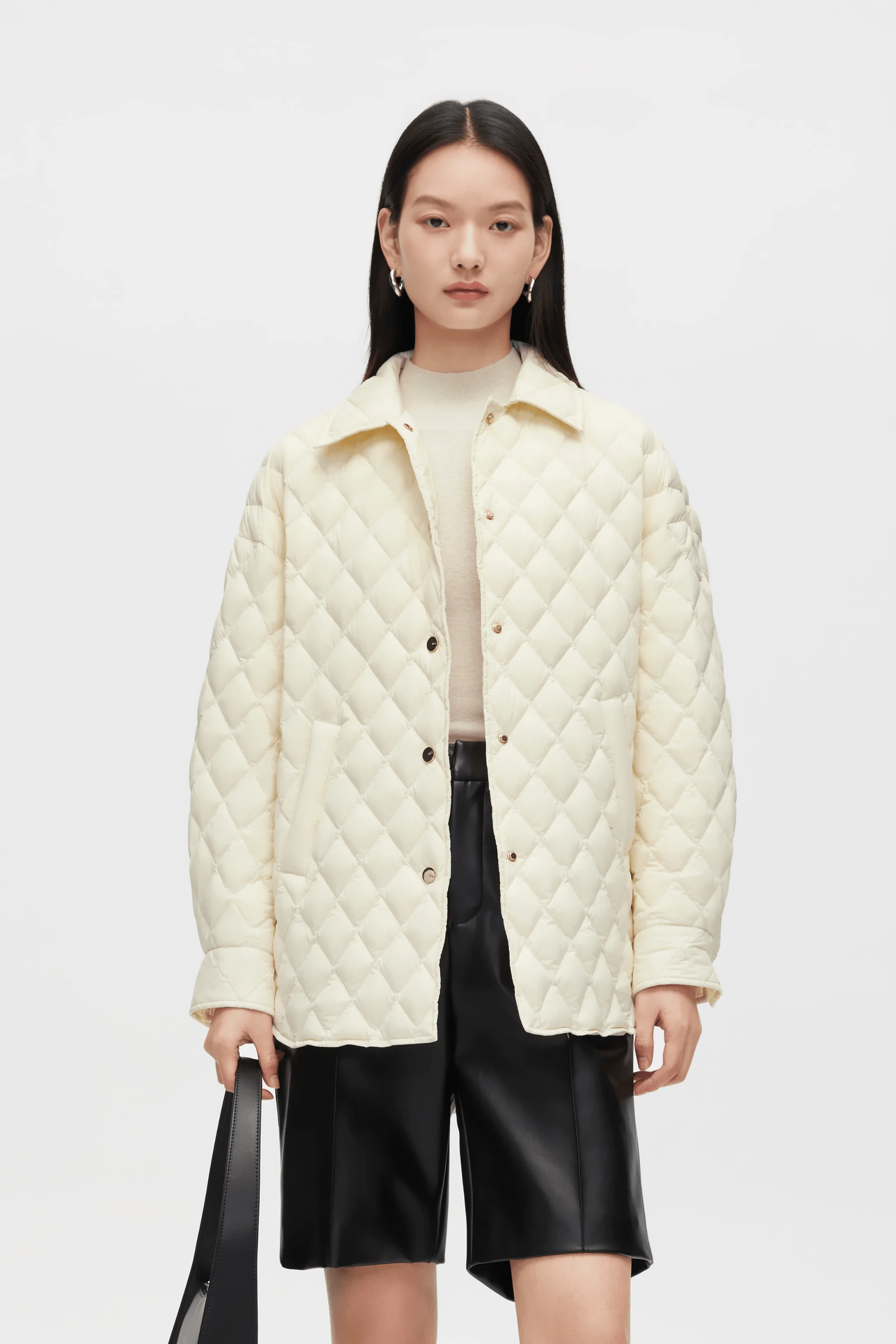 Diamond Quilted Down Jacket - Image 7