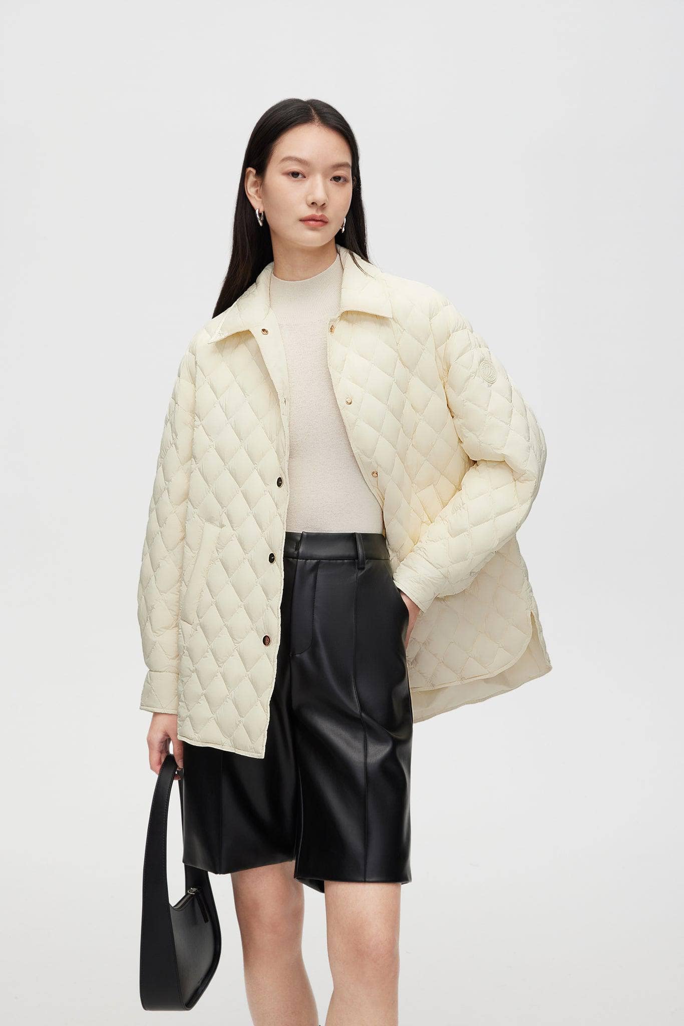 Diamond Quilted Down Jacket - Image 8
