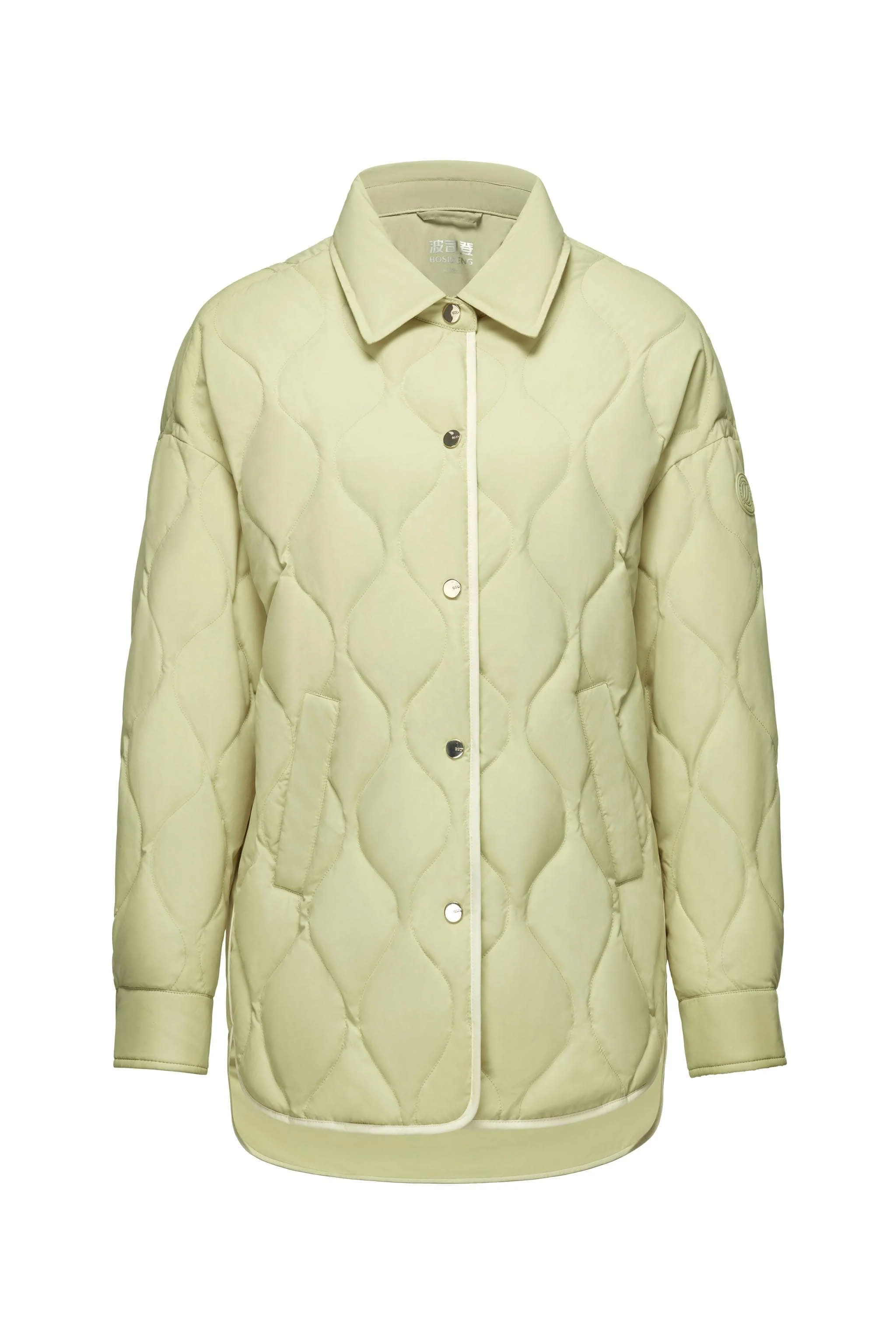 Diamond Quilted Down Shacket - Image 12