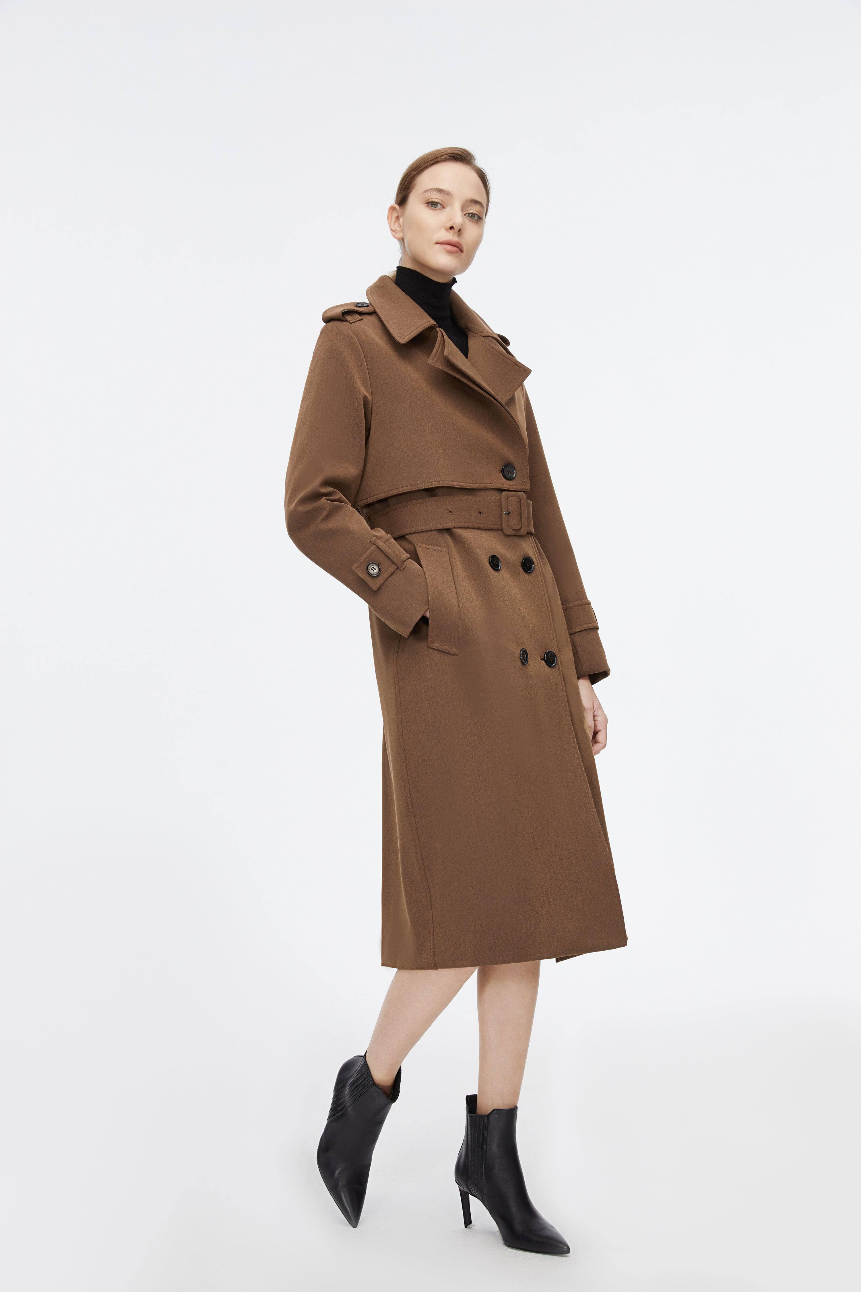 Full Length Detachable Goose Down Trench Coat - Image 15