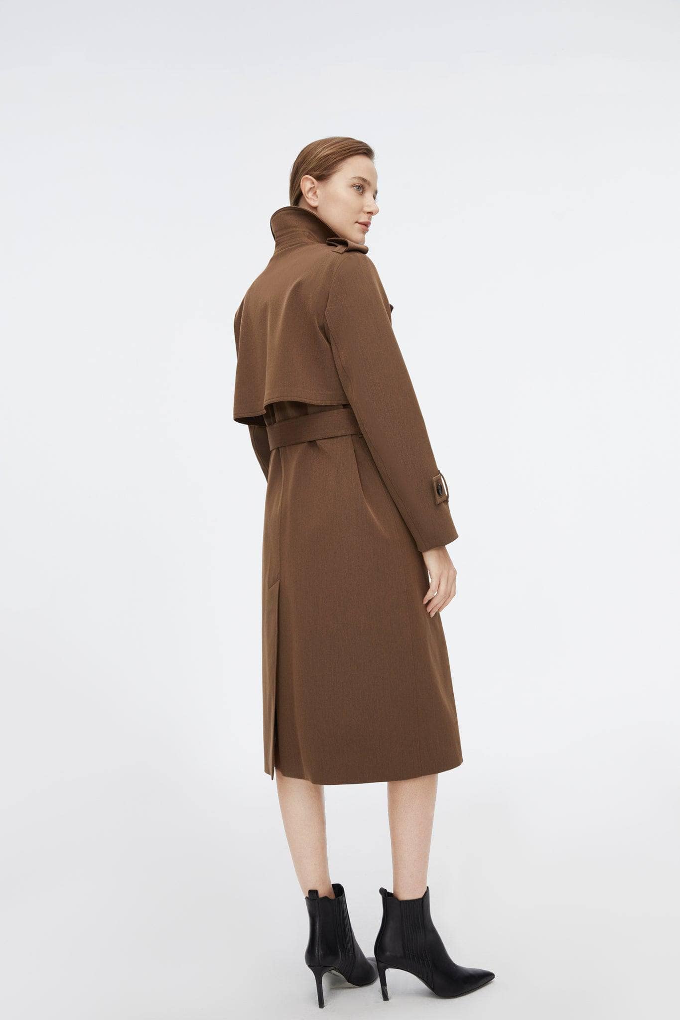 Full Length Detachable Goose Down Trench Coat - Image 16