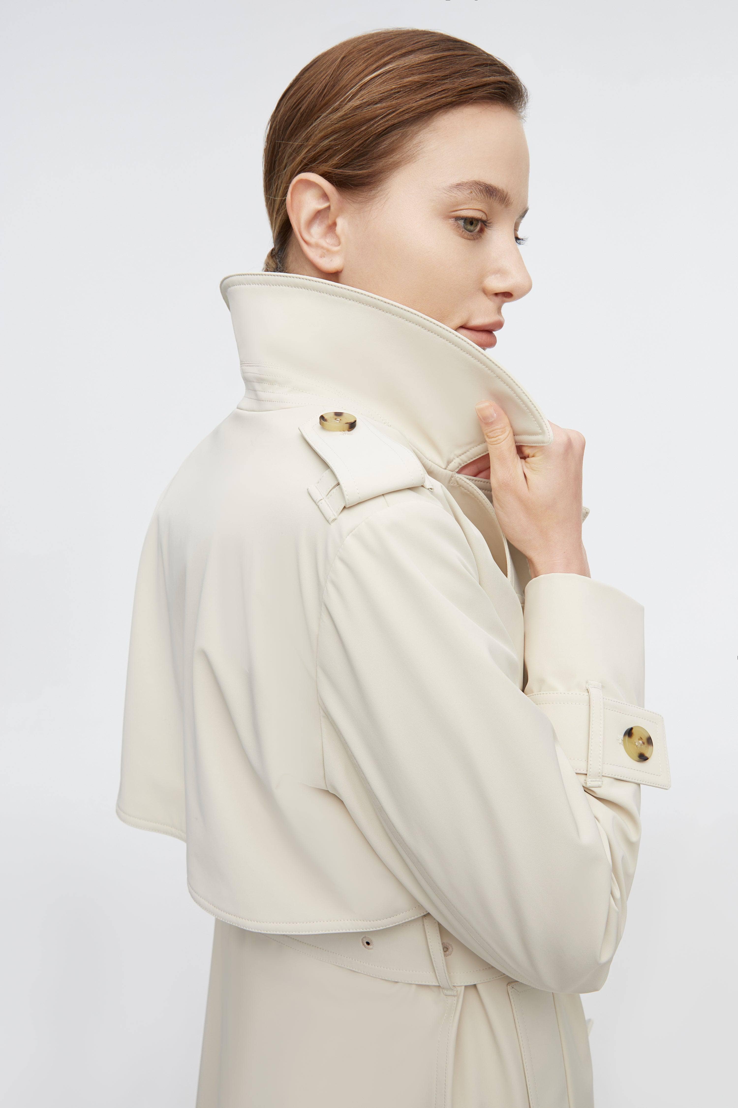 Full Length Detachable Goose Down Trench Coat - Image 24