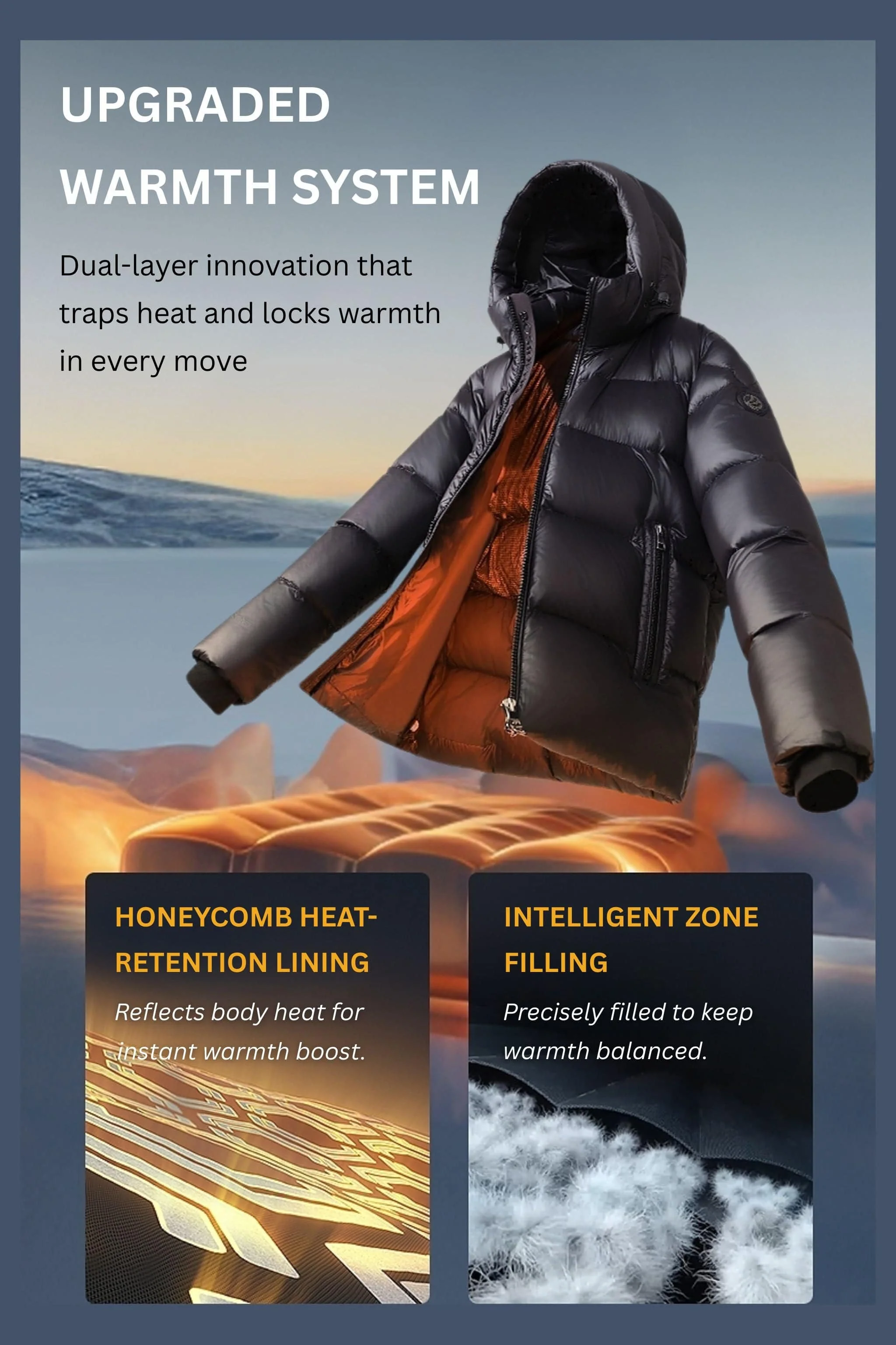 Full Length Goose Down Puffer With Hood 130 - Image 12