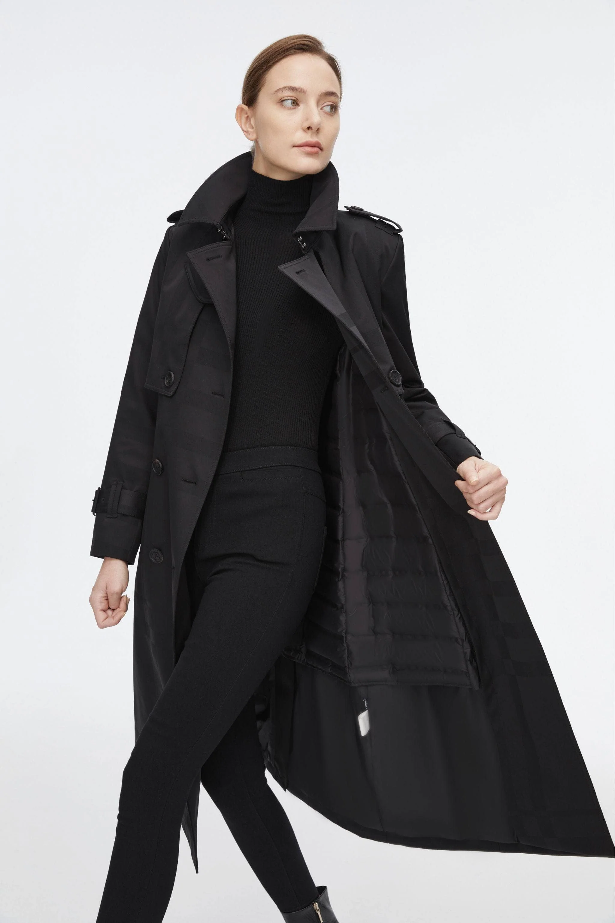 Full Length Goose Down Trench - Image 17
